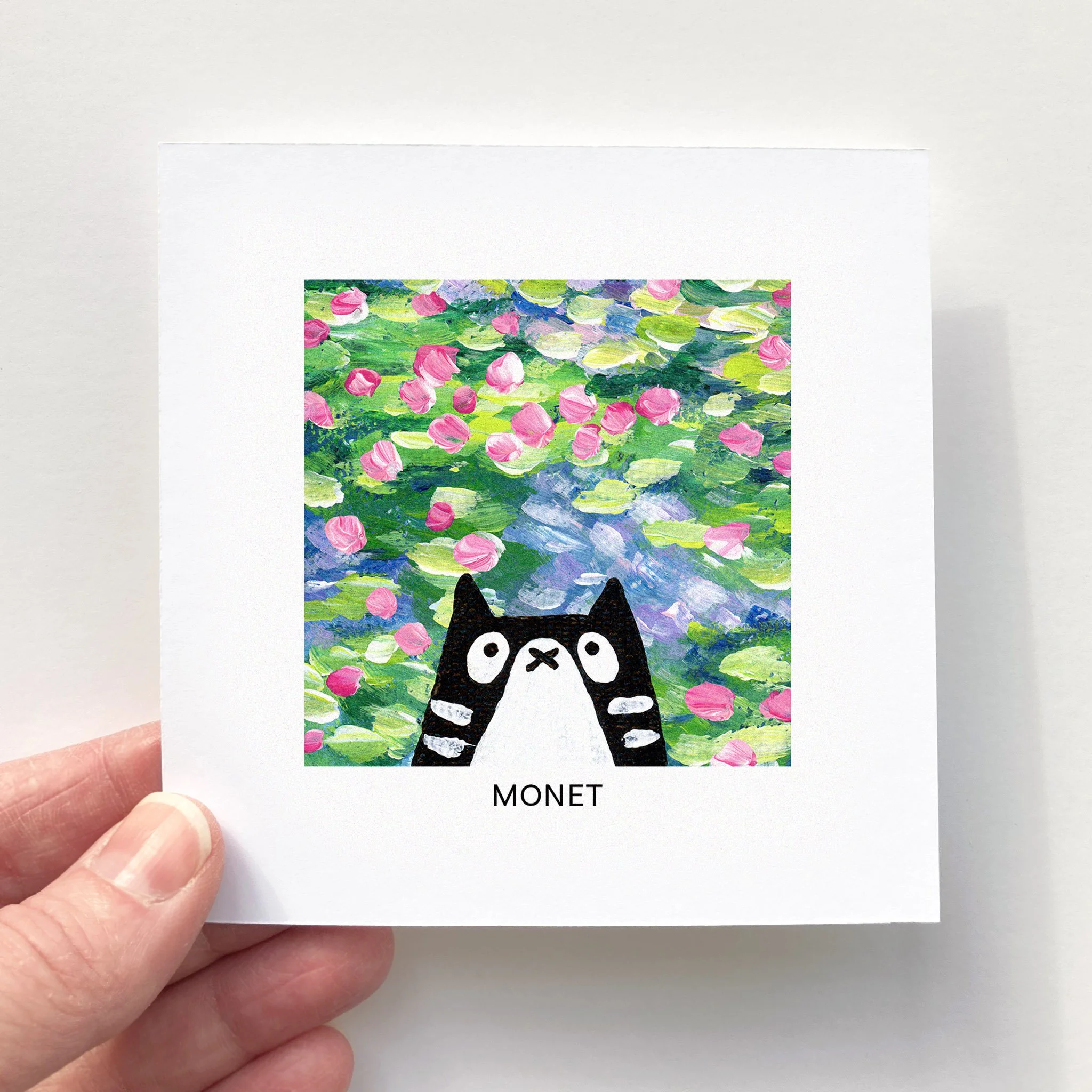 Mini Affiche 4"x4" - Mini Minou - MONET
