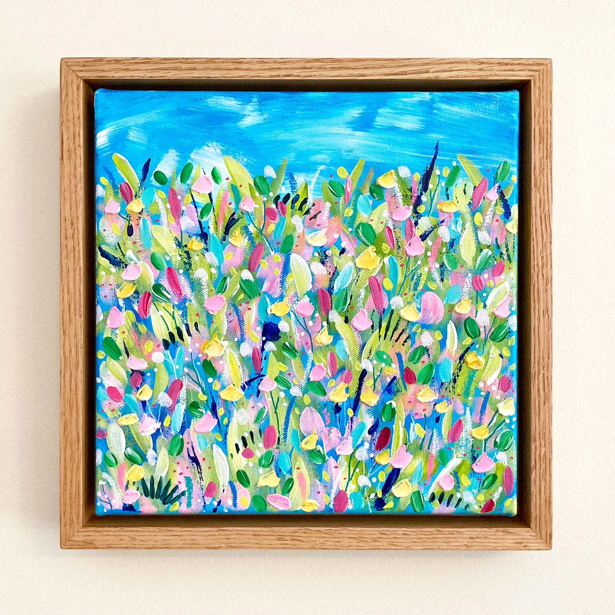 Un petit oiseau m’a dit | 10"x10" | Encadrée