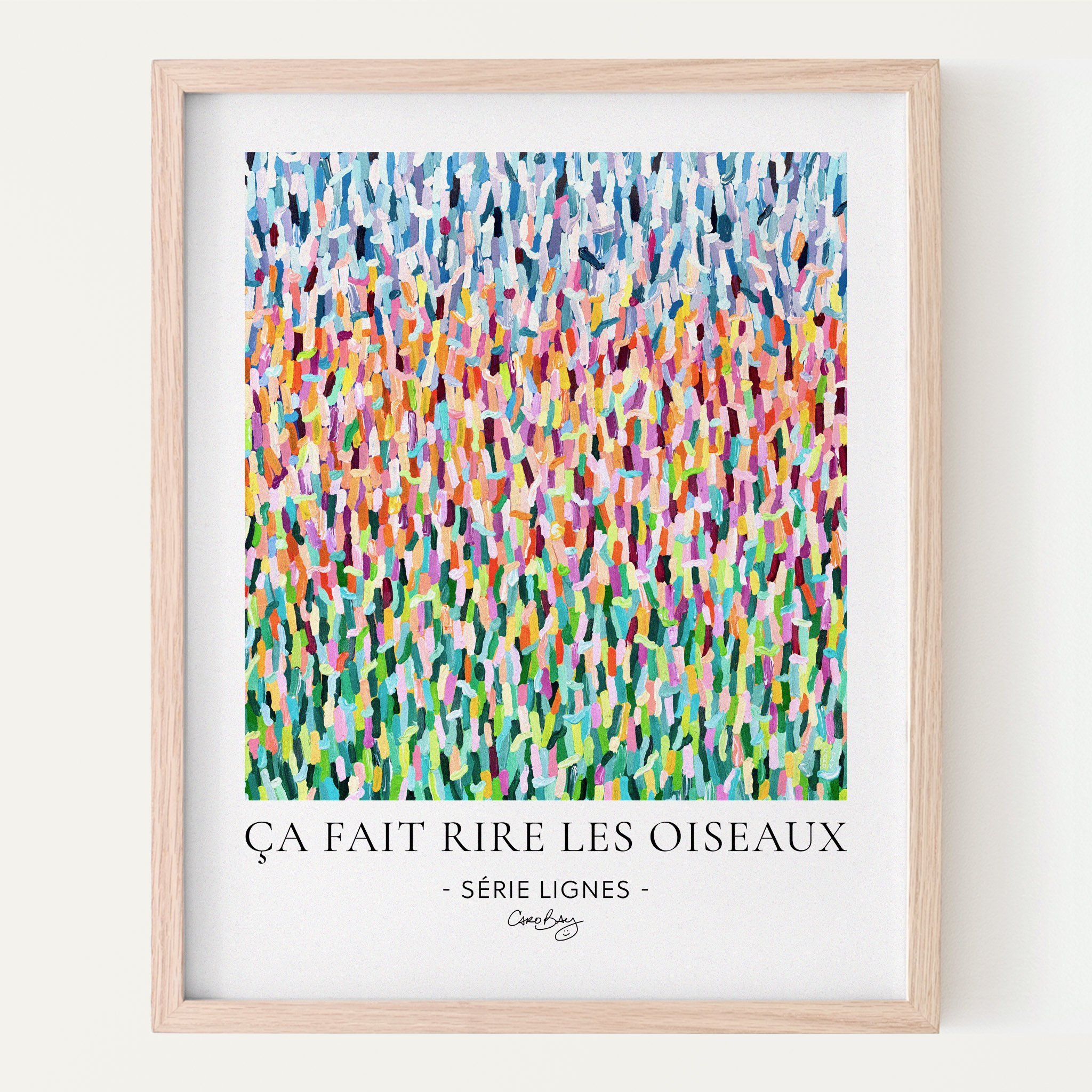 Affiche - Ça fait rire les oiseaux - Série Lignes