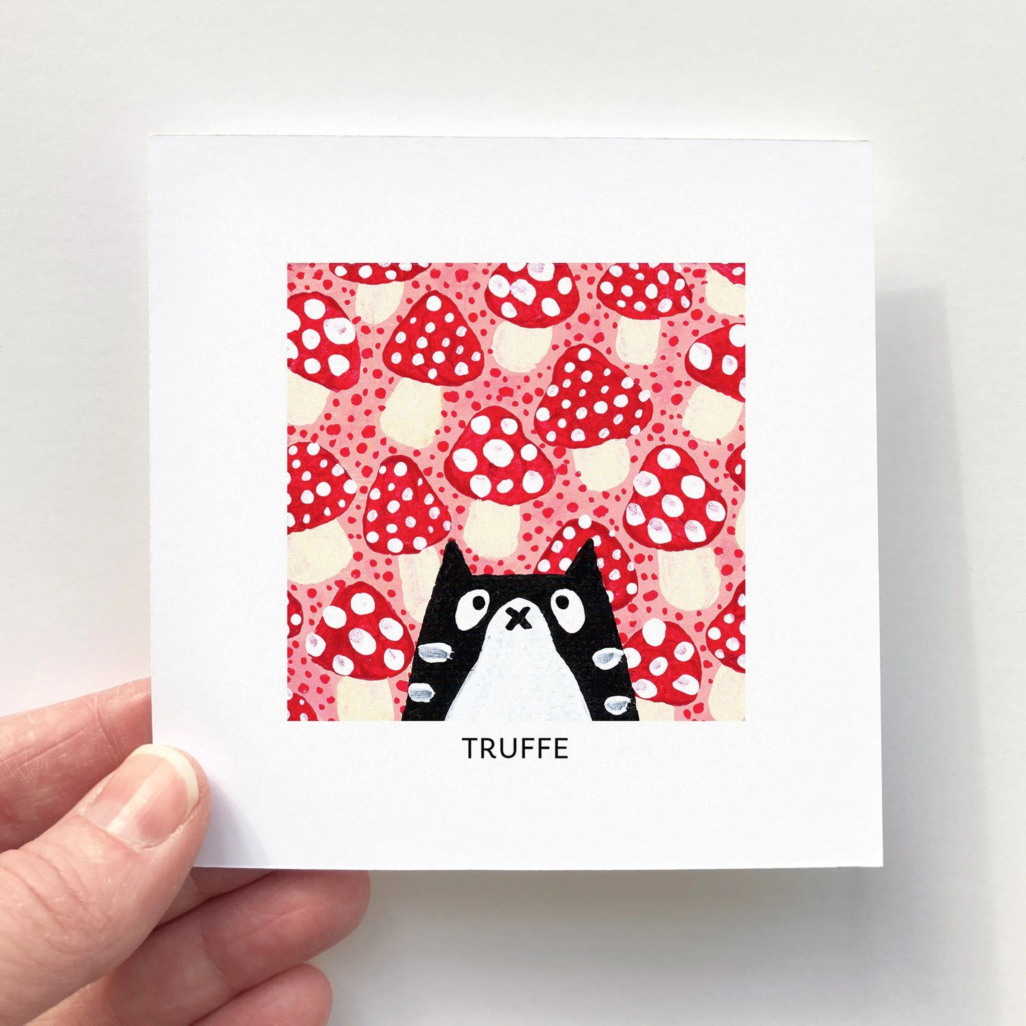 Mini Affiche 4"x4" - Mini Minou - TRUFFE