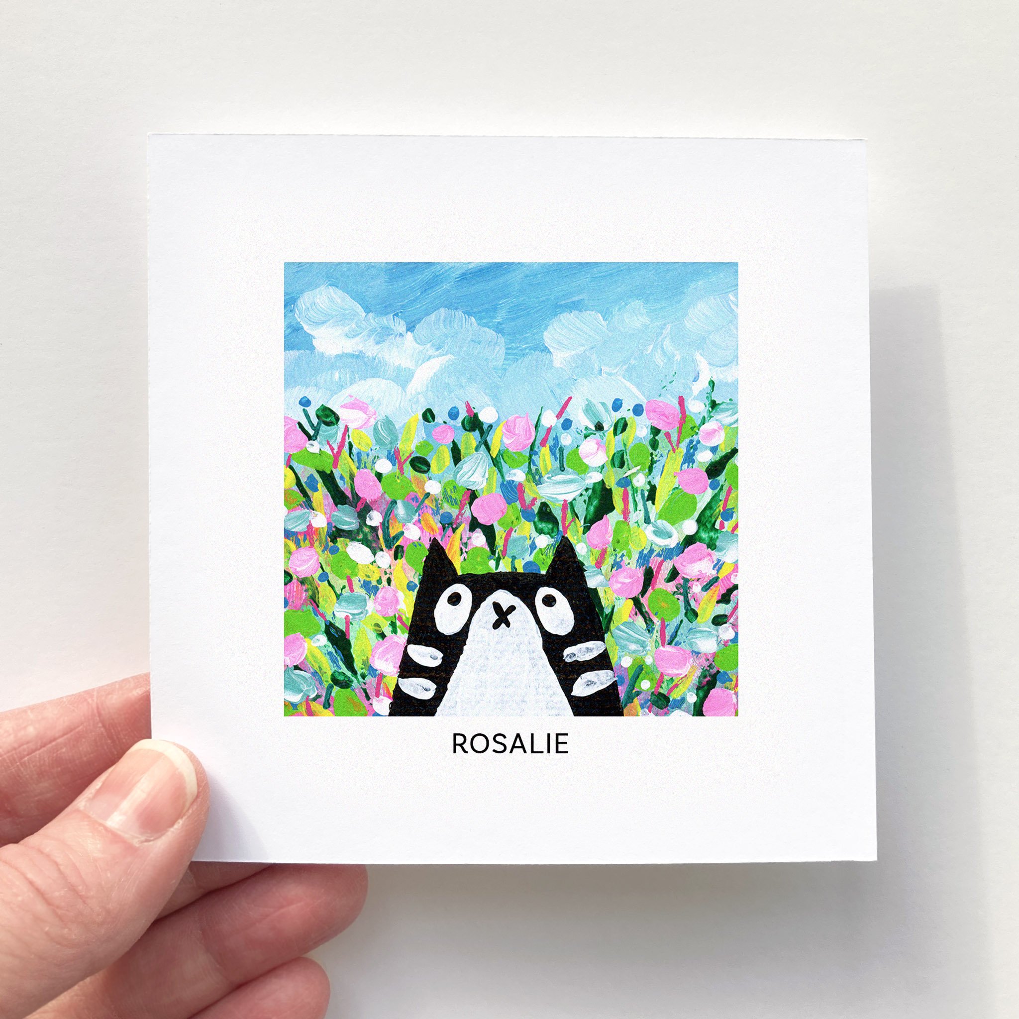 Mini Affiche 4"x4" - Mini Minou - ROSALIE