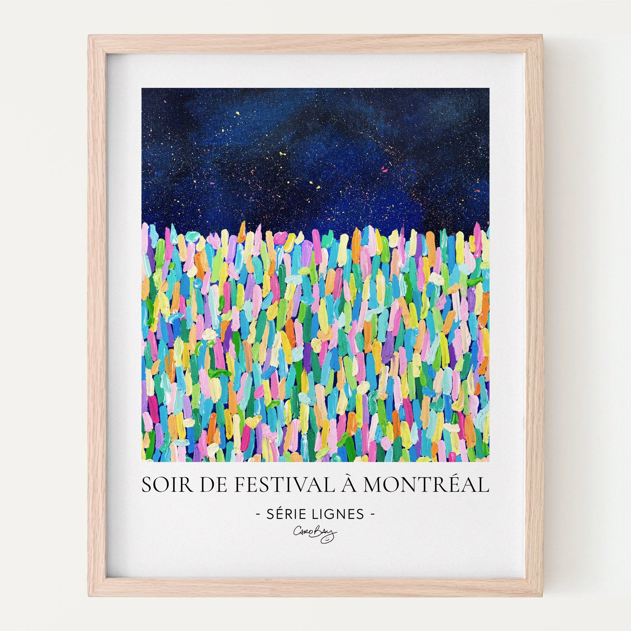 Soir-de-festival-à-Montréal-8x10-Print-Affiche-Peinture-Abstraite-Lignes-Caro-Bay-Art-CADRE.jpg