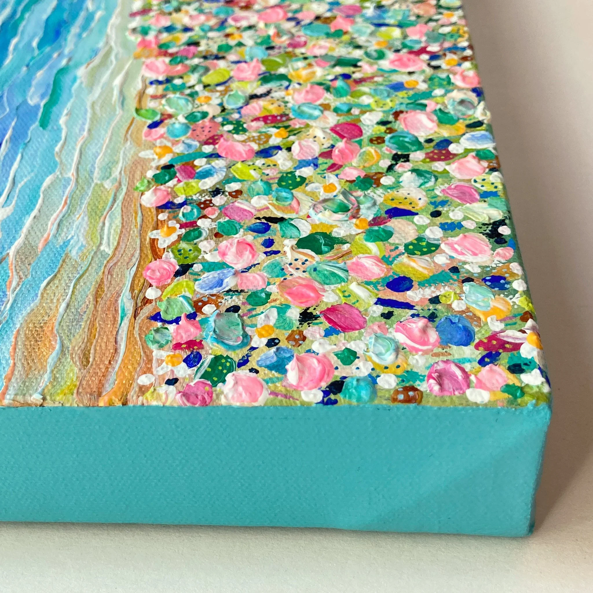 Caro-Bay-Art-110-Paysage-Mer-Plage-Fleurs-Peinture-Originale-Floral-Beach-Painting-10x10-4.jpg