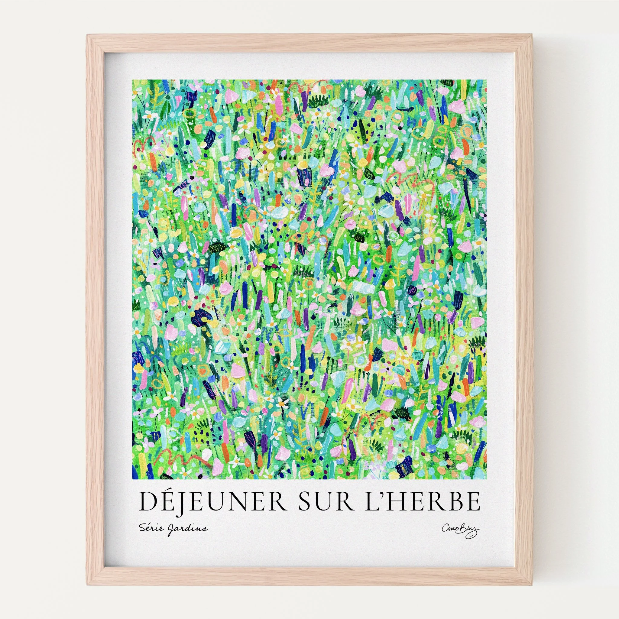 Affiche - Déjeuner sur l’herbe - Série Jardins