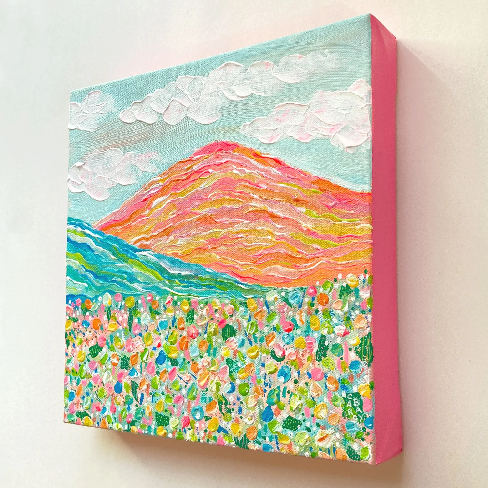 Caro-Bay-Art-111-Paysage-Montagnes-Fleurs-Peinture-Originale-10x10-3.jpg