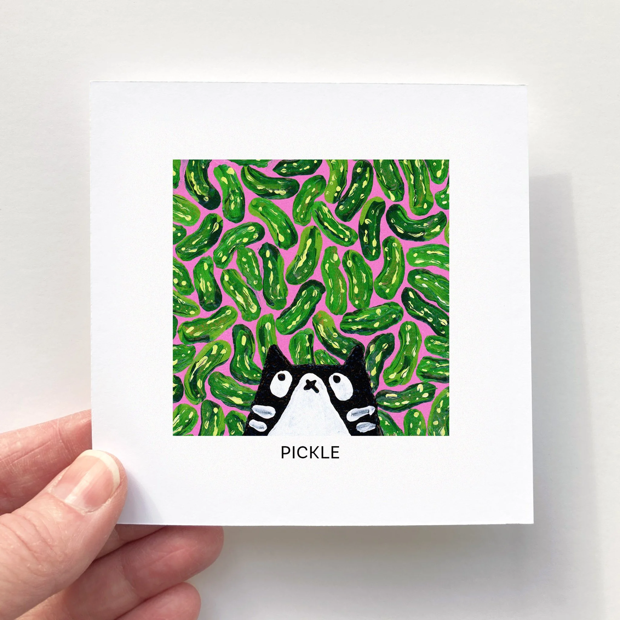 Mini Affiche 4"x4" - Mini Minou - PICKLE