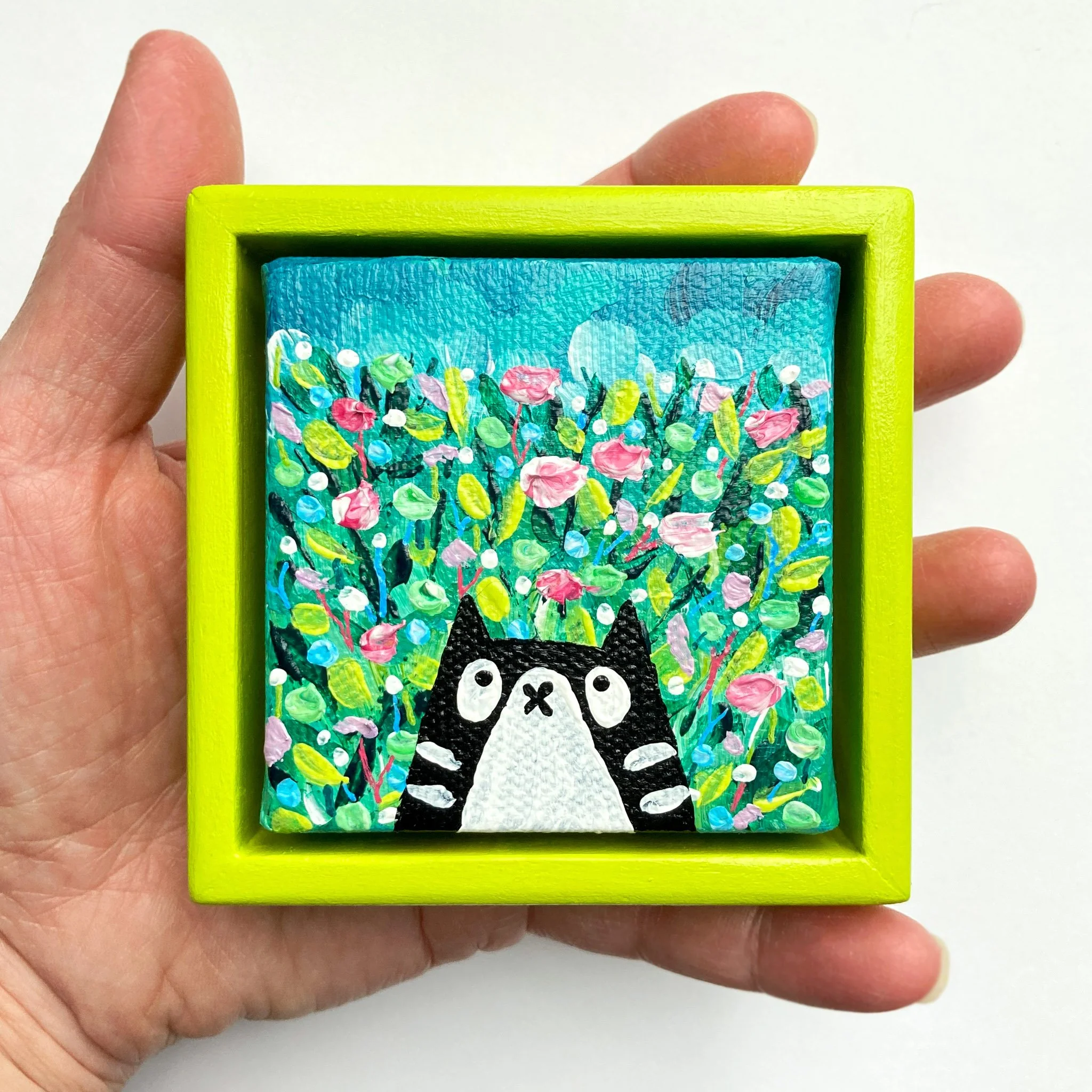 PIVOINE - Mini Minou | 2.5"x2.5" | Encadré