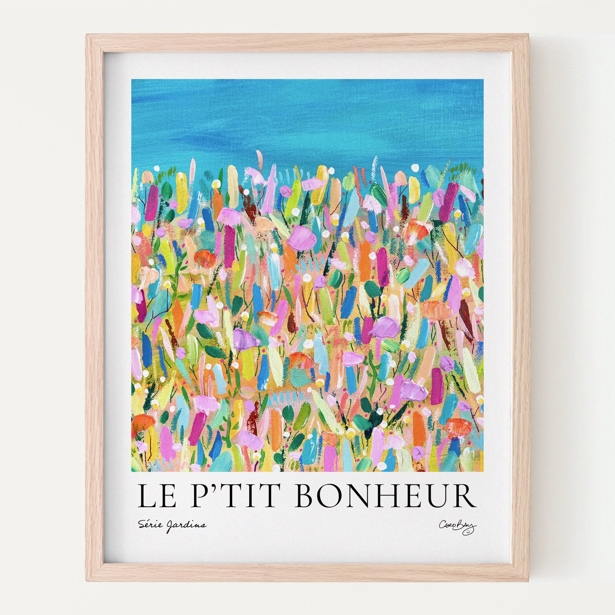 Affiche - Le p’tit bonheur - Série Jardins