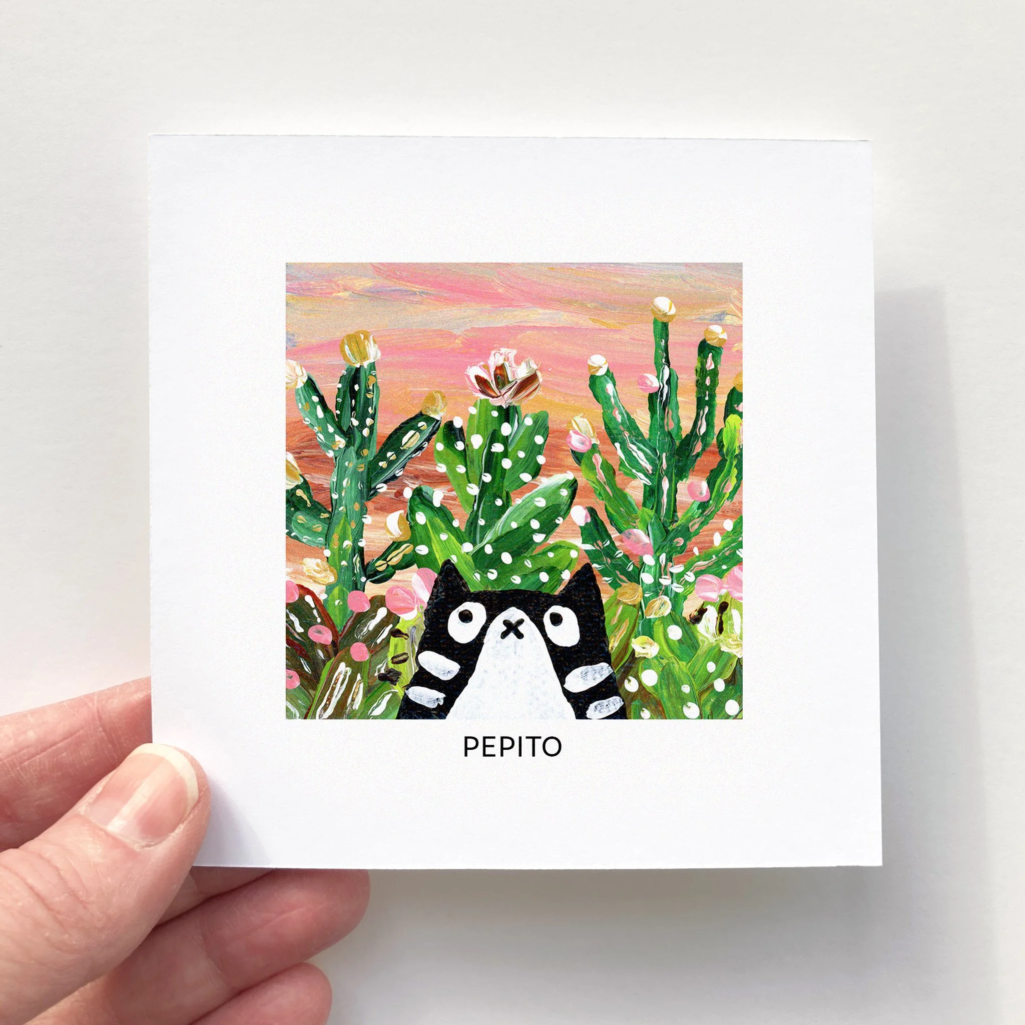Mini Affiche 4"x4" - Mini Minou - PEPITO