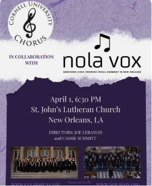 Cornell University Chorus in New Orleans