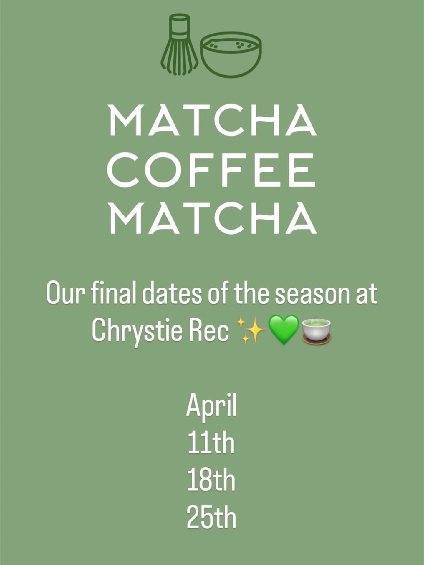 Hope to see you there ✨🤍💚