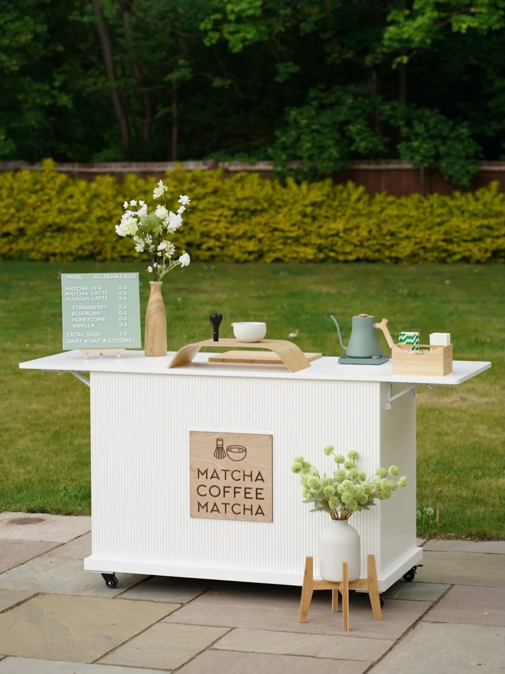 The matcha bar has arrived! 🤩

Now available to book for all events great &amp; small 💚🤍 

Email or send us a direct message to reserve your date 

Tess@matchacoffeematcha.co.uk

🍵