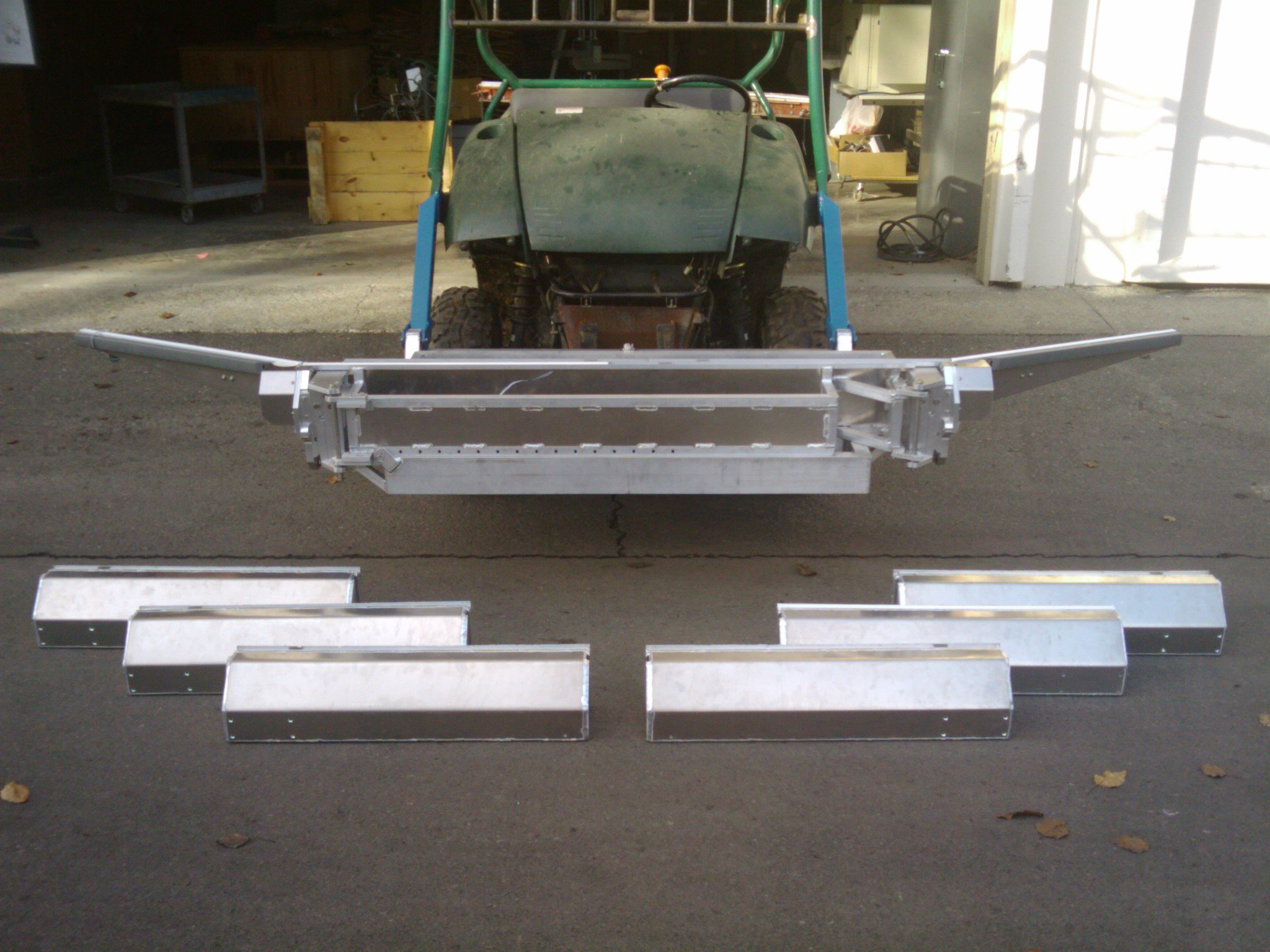 Narrowest width with modular sections removed.