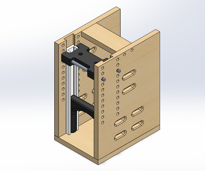CAD model with adjustment for toe clearance.