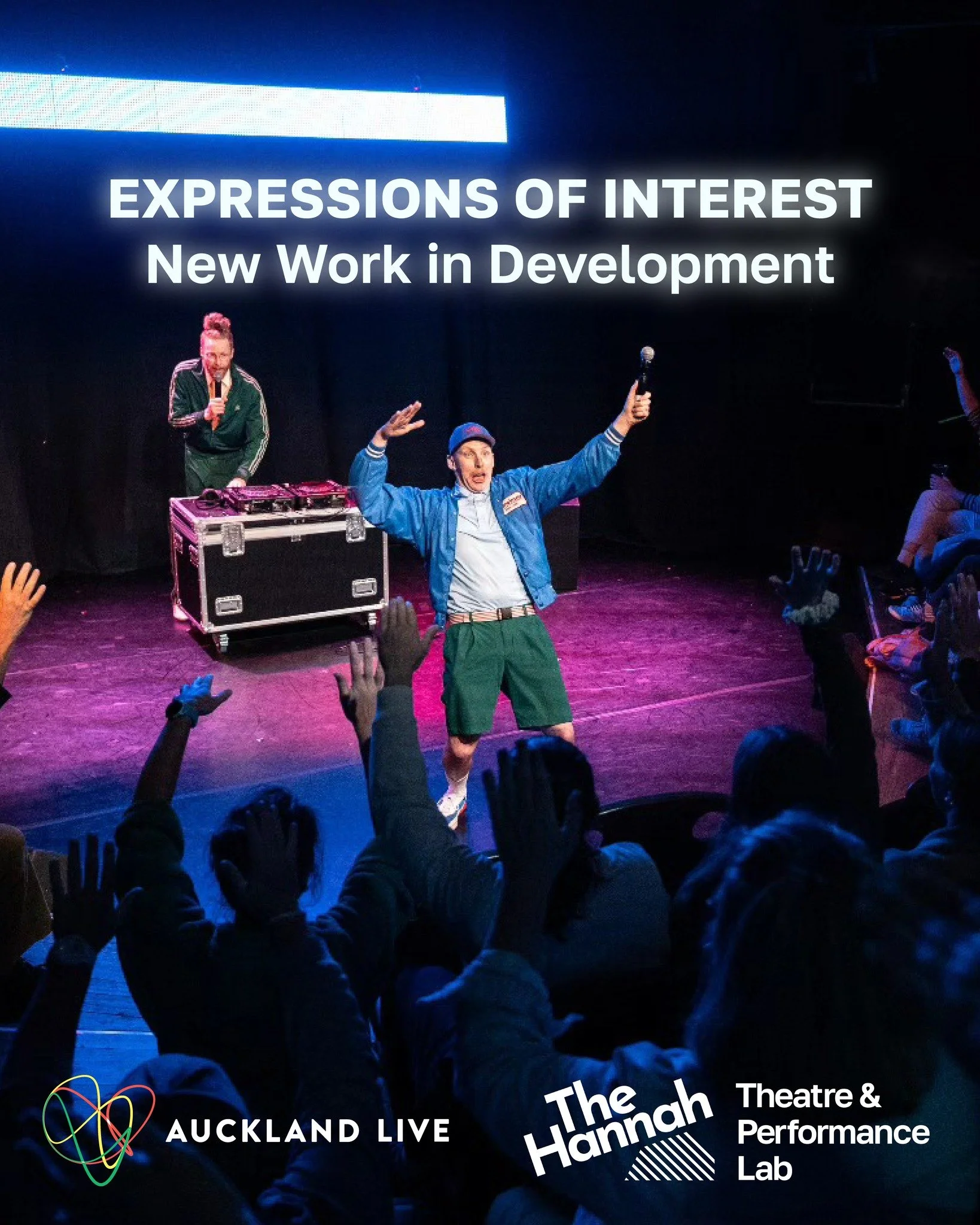 EXPRESSIONS OF INTEREST OPEN 💥The Hannah x Auckland Live new work in development

The Hannah is proud to partner once again with @aucklandlive to support the development of a new Aotearoa production, and provide the space and time for a new work in 