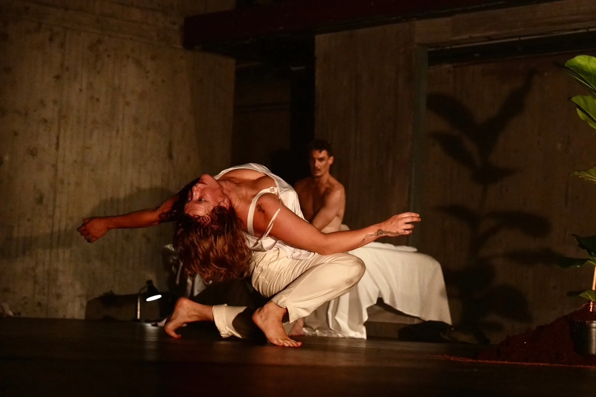 BLEED OUT 🌿 Shadow, sweat and soil collide in this visceral contemporary dance work about the hunter and the huntress.

BLEED OUT | 19-21 March 2026
Directed by Miranda Manasiadis
Performed by Georgia Beechey, Luke Hanna
Compositions by David Long |