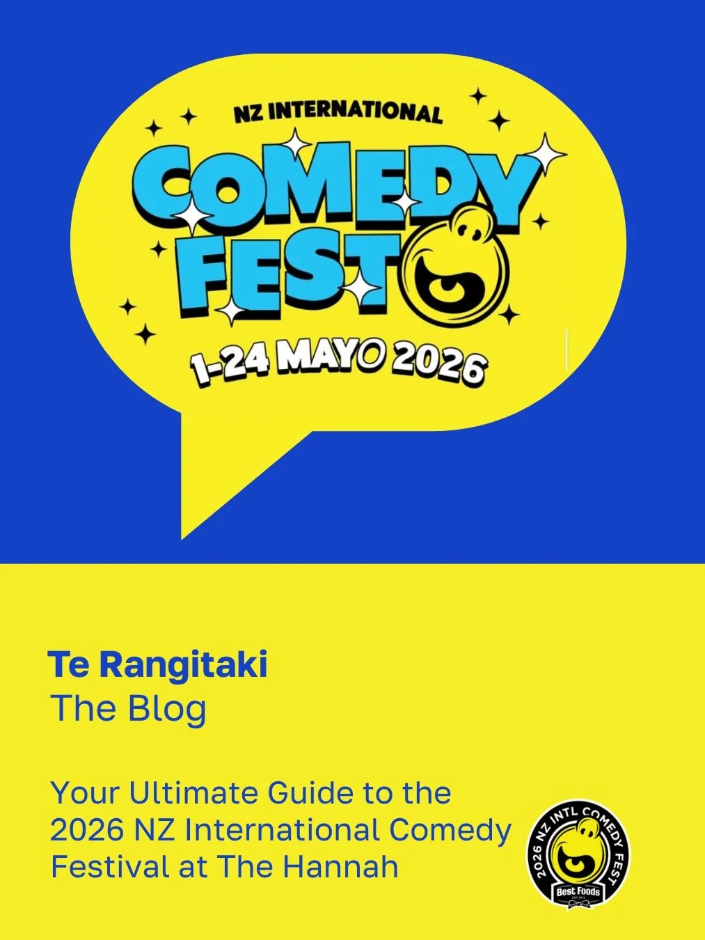 The 2026 International @nzcomedyfestival is about to roll into town so we wrote a blog about it!

Wellington has long punched above its weight when it comes to producing exceptional comedic talent. We love seeing those artists return sharper, more co