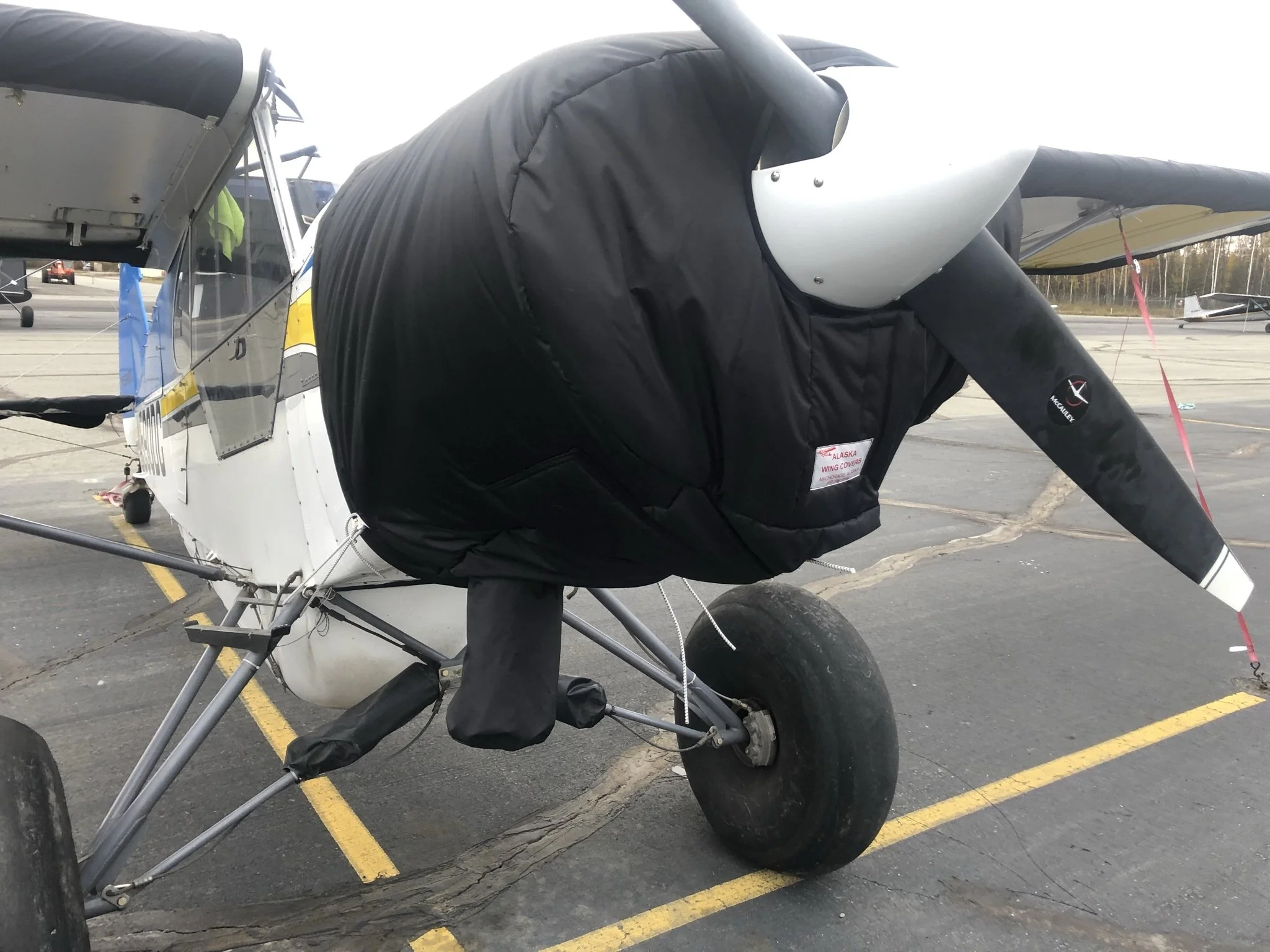 Piper product engine cover with extended exhaust