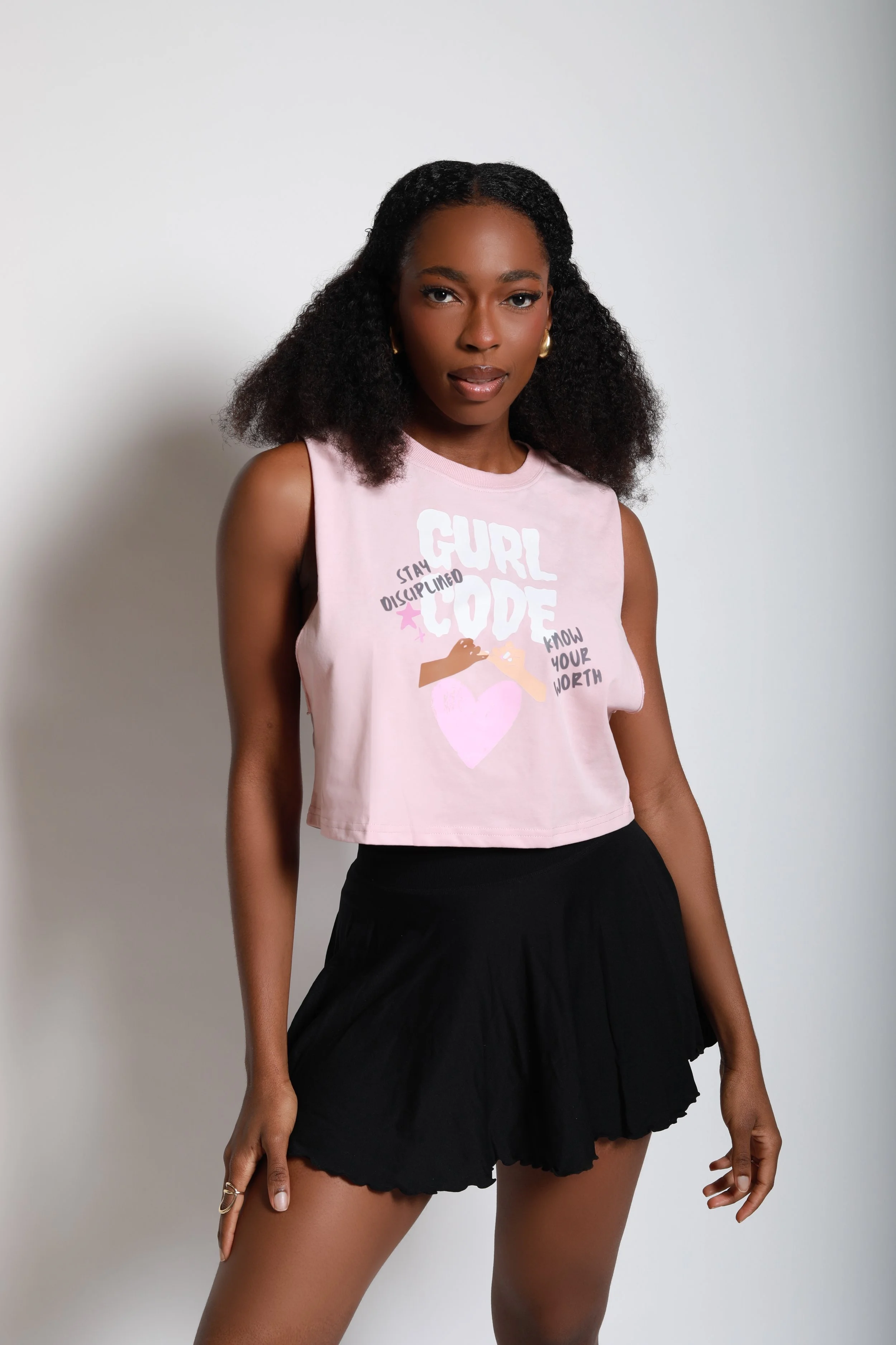 Gurl Code Sleeveless Crop