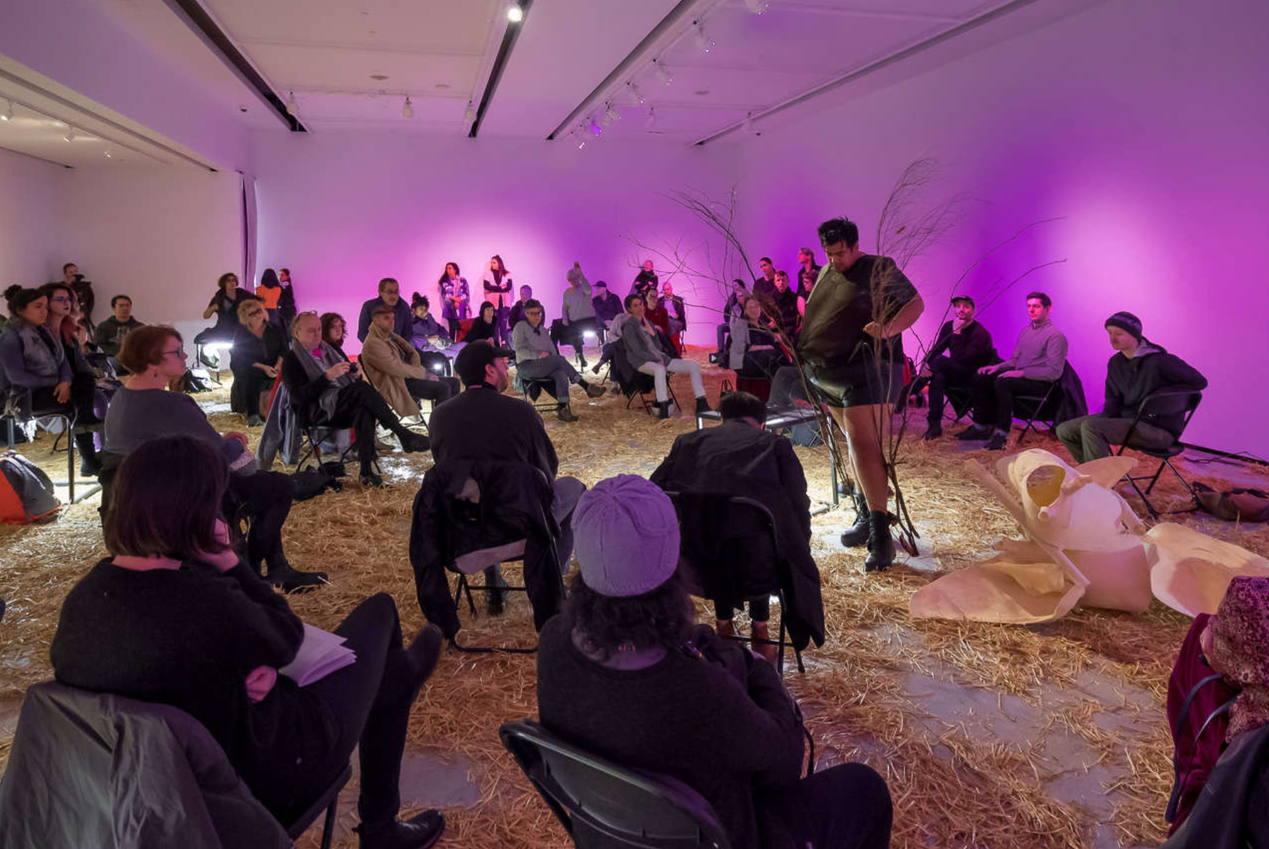  Naufus Ramírez-Figueroa,  Corazón del espantapájaros (Heart of the Scarecrow ). Installation view, Audain Gallery, 2019. Photo: Blaine Campbell. 