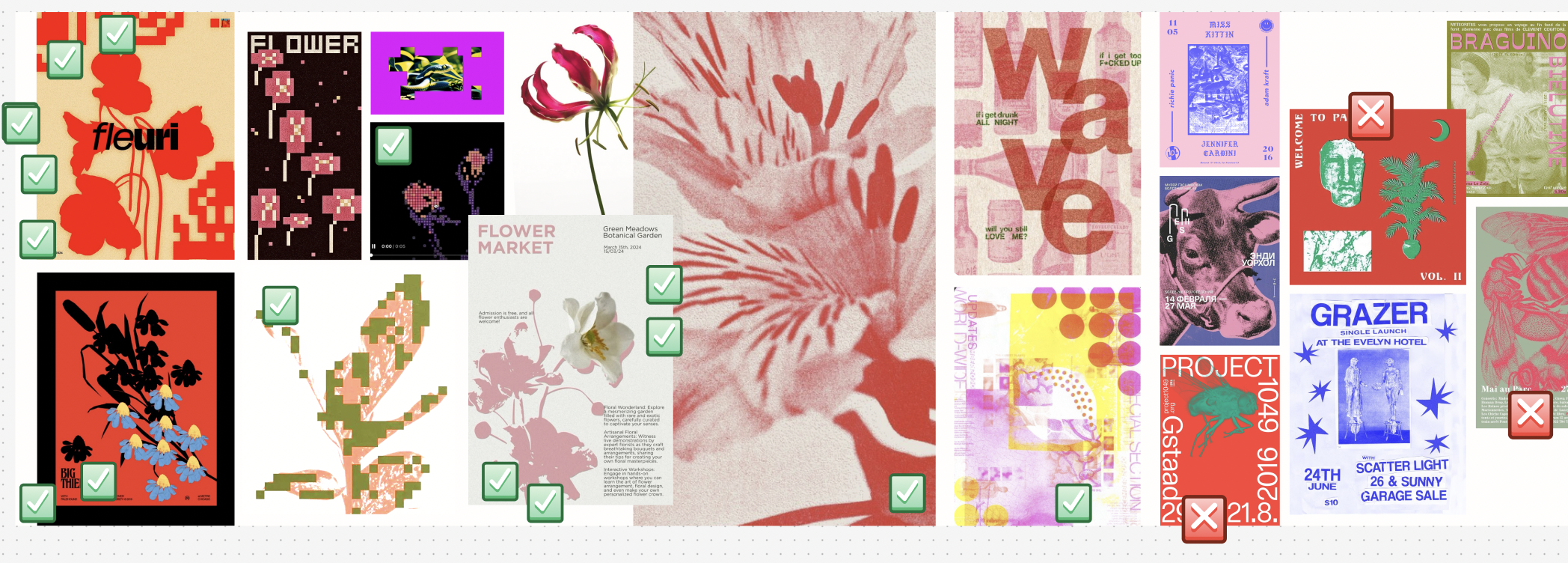 We combined what was working into a new mood board