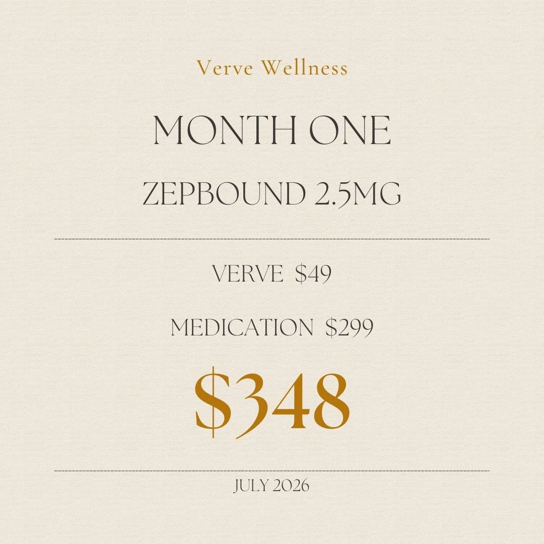 $348.

That's what the first month actually costs for a woman starting Zepbound at the lowest dose. Here's where every dollar goes.

$49 to us. Your visit, your treatment plan, your prescription, and unlimited messaging with us for the whole month. A