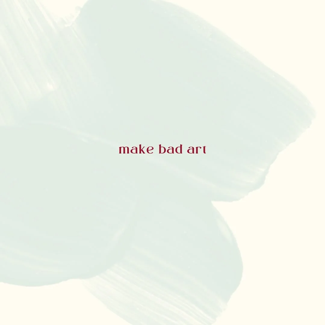 In case nobody has told you: give yourself permission to make bad art! 

You do not have to be an expert or exceptionally talented to make art. You can find pleasure and meaning within an artistic process or medium even if the product is far from per