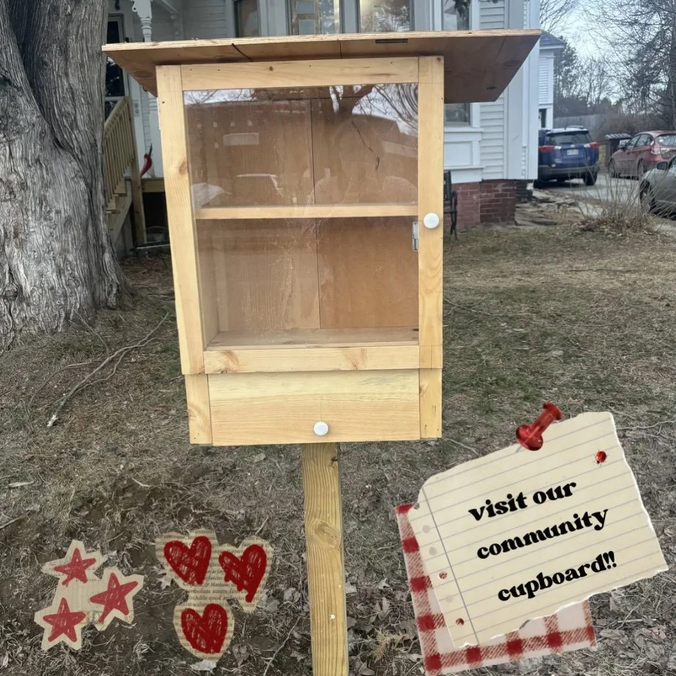 Come visit our community cupboard! Kenny, one of our residents, has been working diligently to create this box for our community. Here you can stock up on essential needs such as food, covid tests &amp; masks, hygiene products, and more. 

If you wou