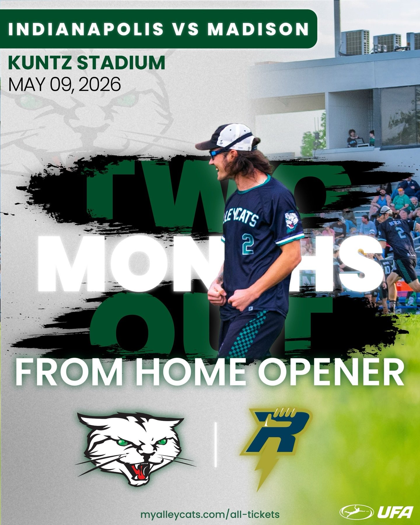 2 months out from the first pull of the season! 
2026 Home Opener at Kuntz Stadium &bull; May 9th 
Tickets available at myalleycats.com/all-tickets (Link in Bio)