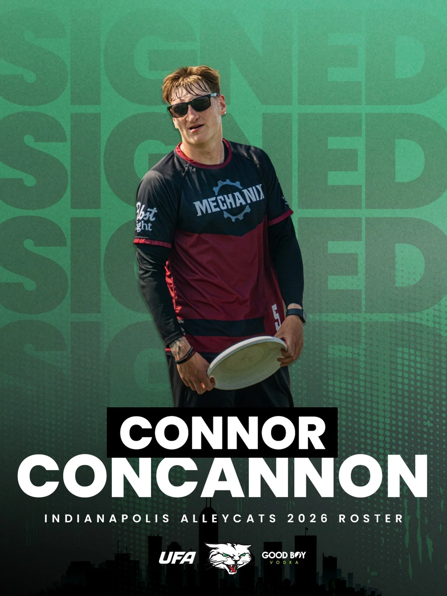 Adding another competitor to the roster. 📋
Connor Concannon - 2026 Alleycat ⚪️🟢
Welcome to Indianapolis! #defendthealley