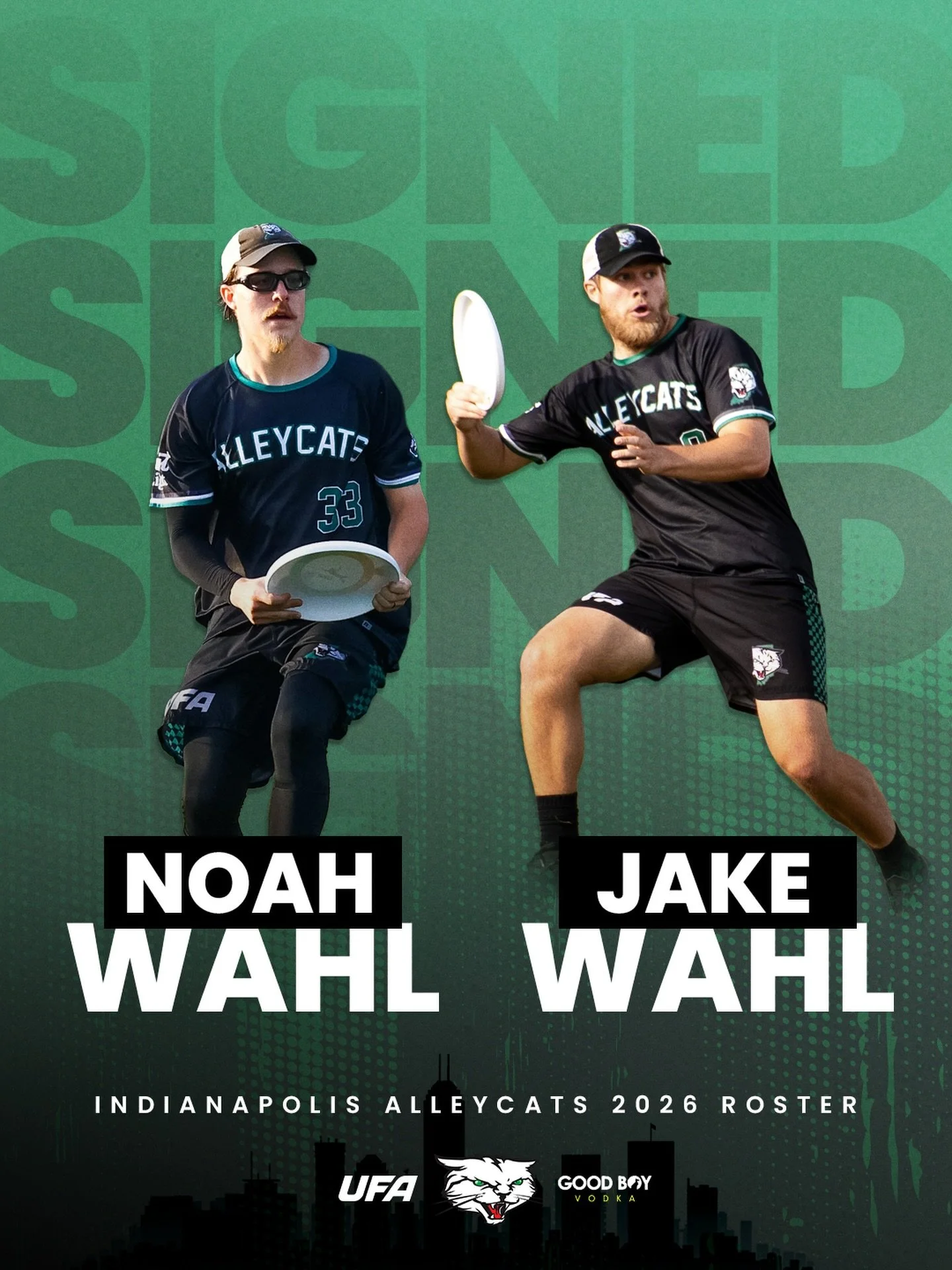 Familiar faces back on the field this season! Noah and Jake Wahl - 2026 Alleycats #defendthealley