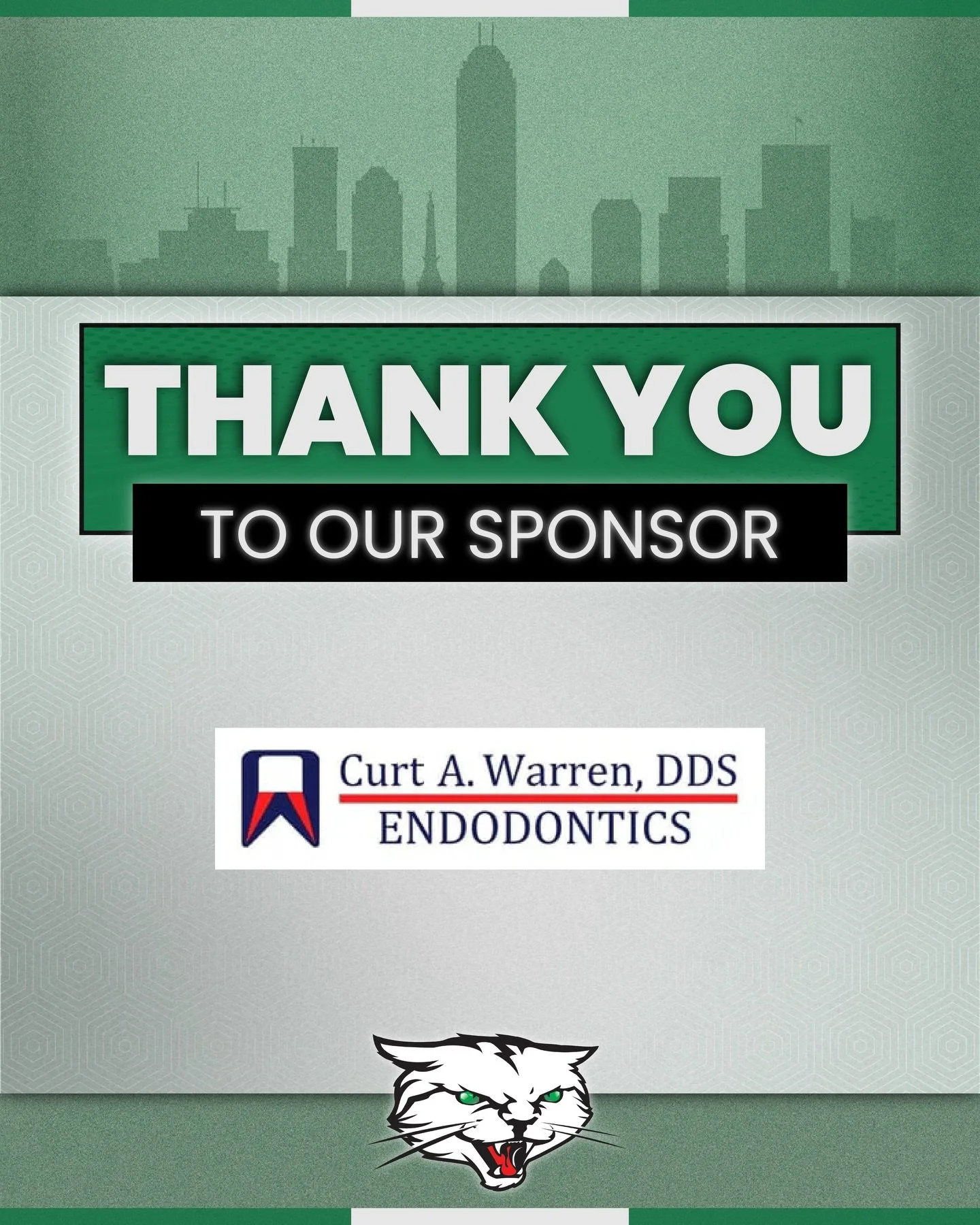 Smiles, support, and a strong foundation for the season. 🦷👏

A huge thank you to another one of our season sponsors, Dr. Curt Warren with Warren Endodontics, for helping fuel another year of Alleycats action. Your support keeps our team and our com