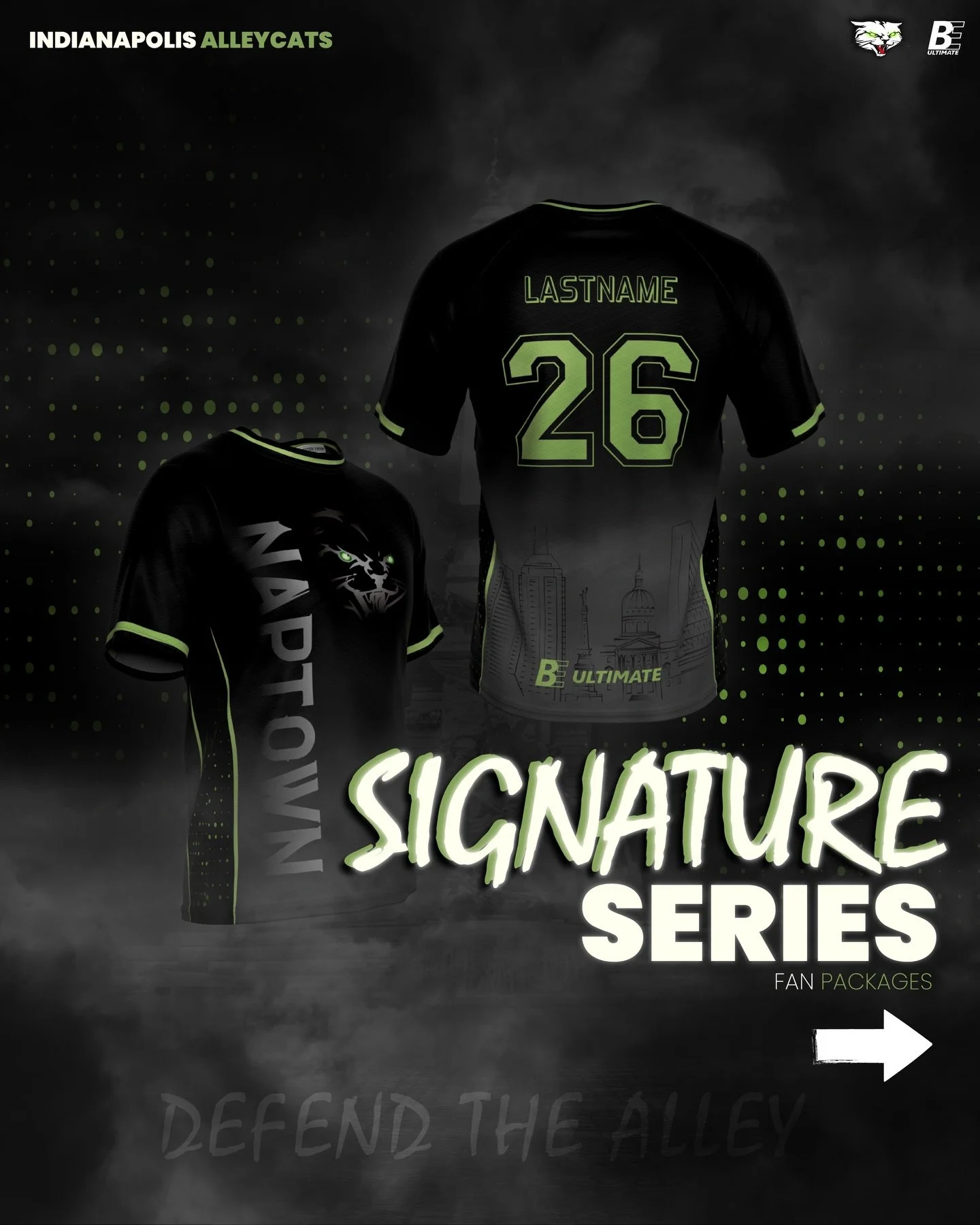 Our 2026 Signature Series Fan Packages are HERE! 

For a limited time you can purchase one of the following three packages to watch the Alleycats all season long, rocking new gear, and hearing from your favorite players! 

Package #1: AlleyCat Access