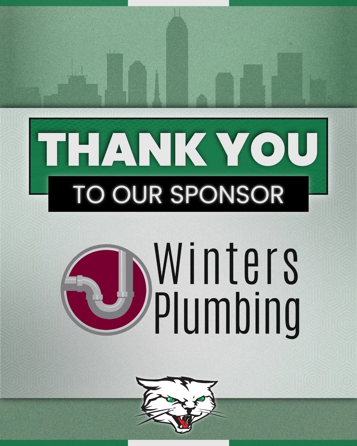 Alleycat fans - Winters Plumbing is coming back in 2026 as the official plumber of your Indianapolis Alleycats! Thank you for your continued support and efforts to help our community! Here's to another great season together!
