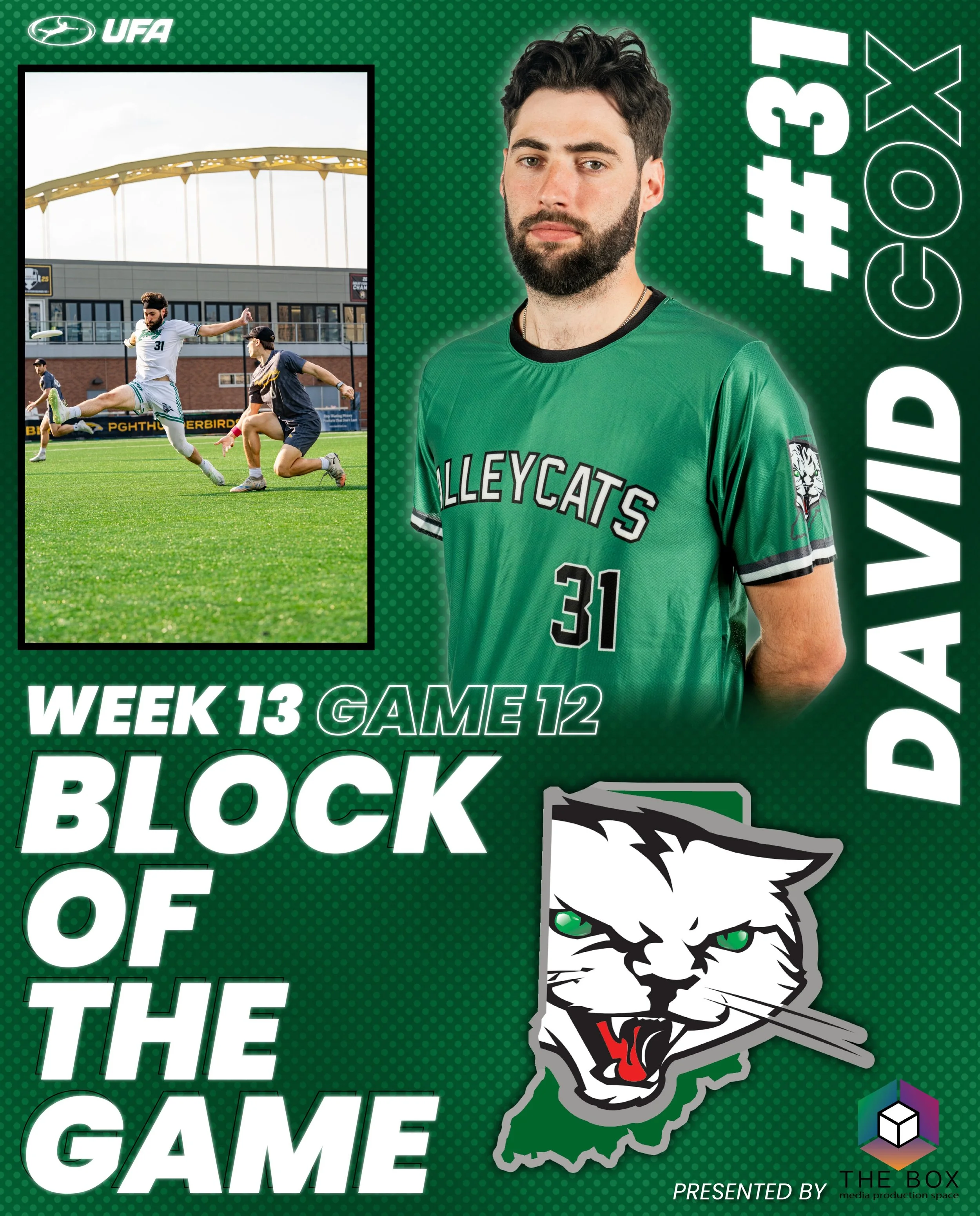 David Cox extends for a foot block to stop the fast break, which allowed for the Cats to score a goal on the other end! Great hustle play by #31

--
Presented by @theboxindy