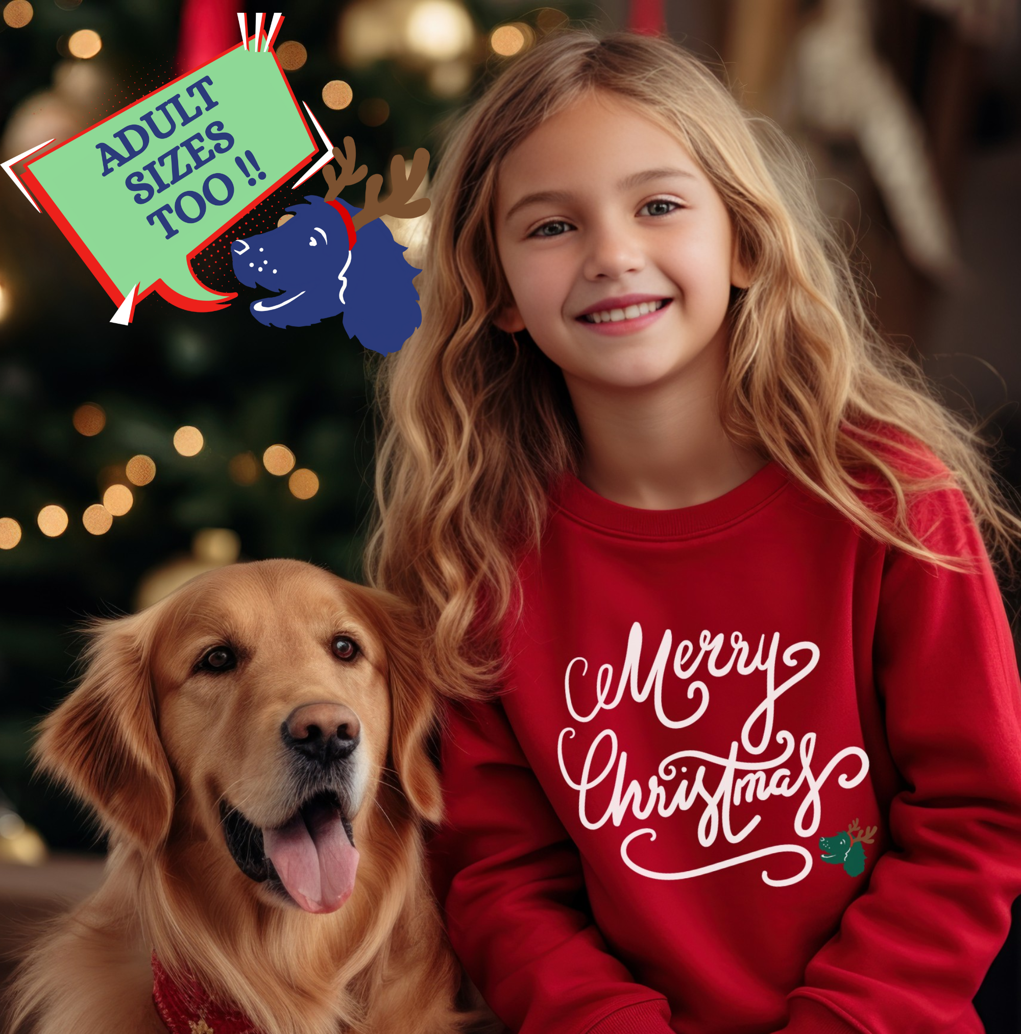 Bunker's Merry Christmas Youth Sweatshirt