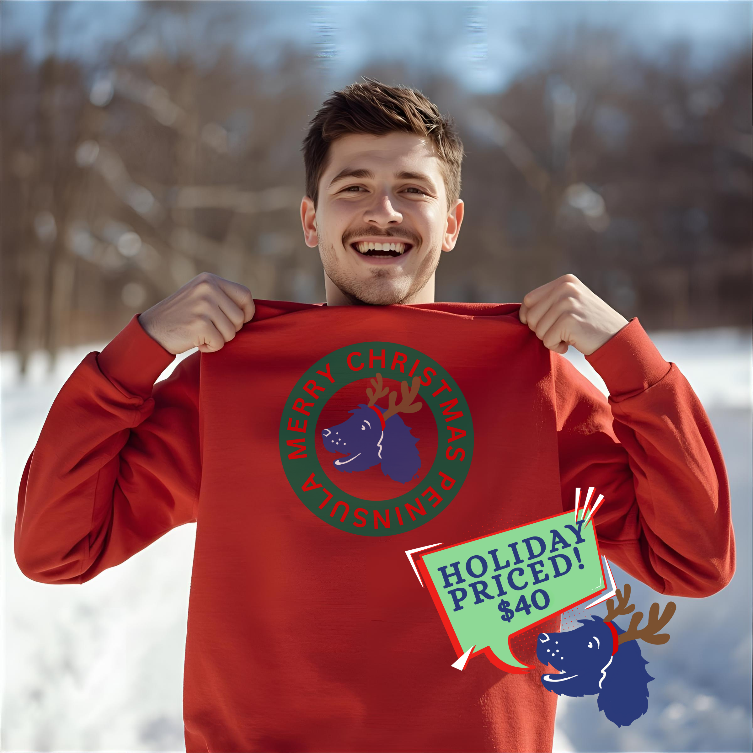 Merry Christmas Peninsula Sweatshirt