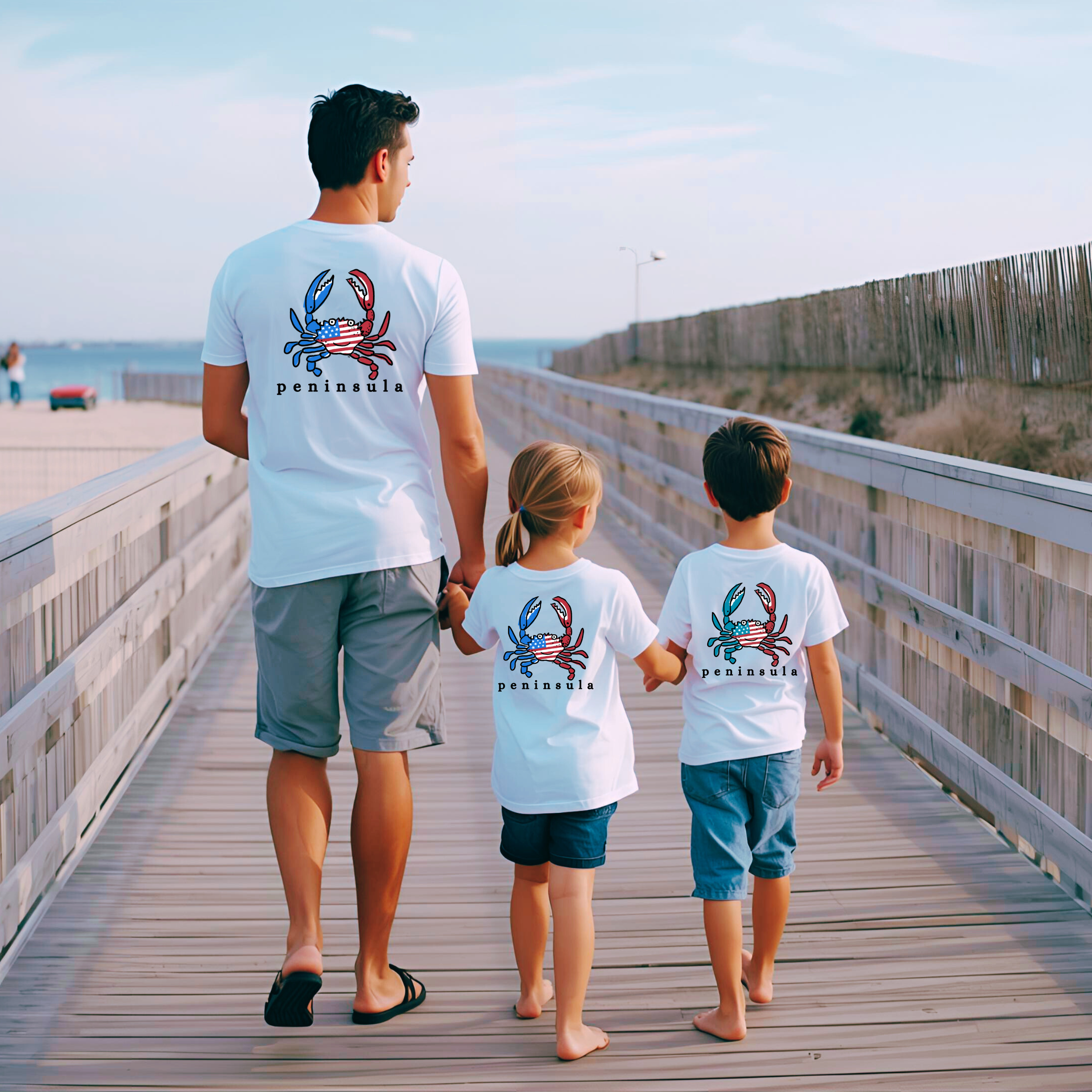 Stars and Stripes Crab Adult Tee