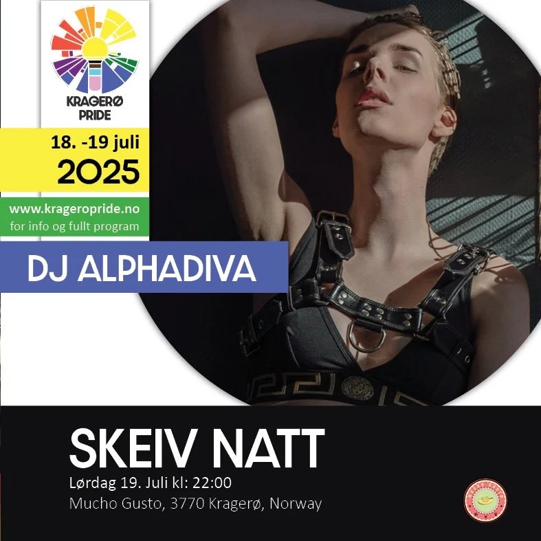 Collage of people performing humorous rural activities in front of red barns with the text 'Trøgda på Bøgda' above.