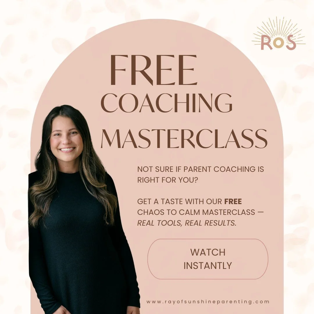 Ever wish you could get a taste of parent coaching before committing to a full program?
This is your sign. 💛

For a limited time, you can grab my Chaos to Calm Coaching Masterclass &mdash; completely free.
It&rsquo;s pre-recorded, so you can watch i