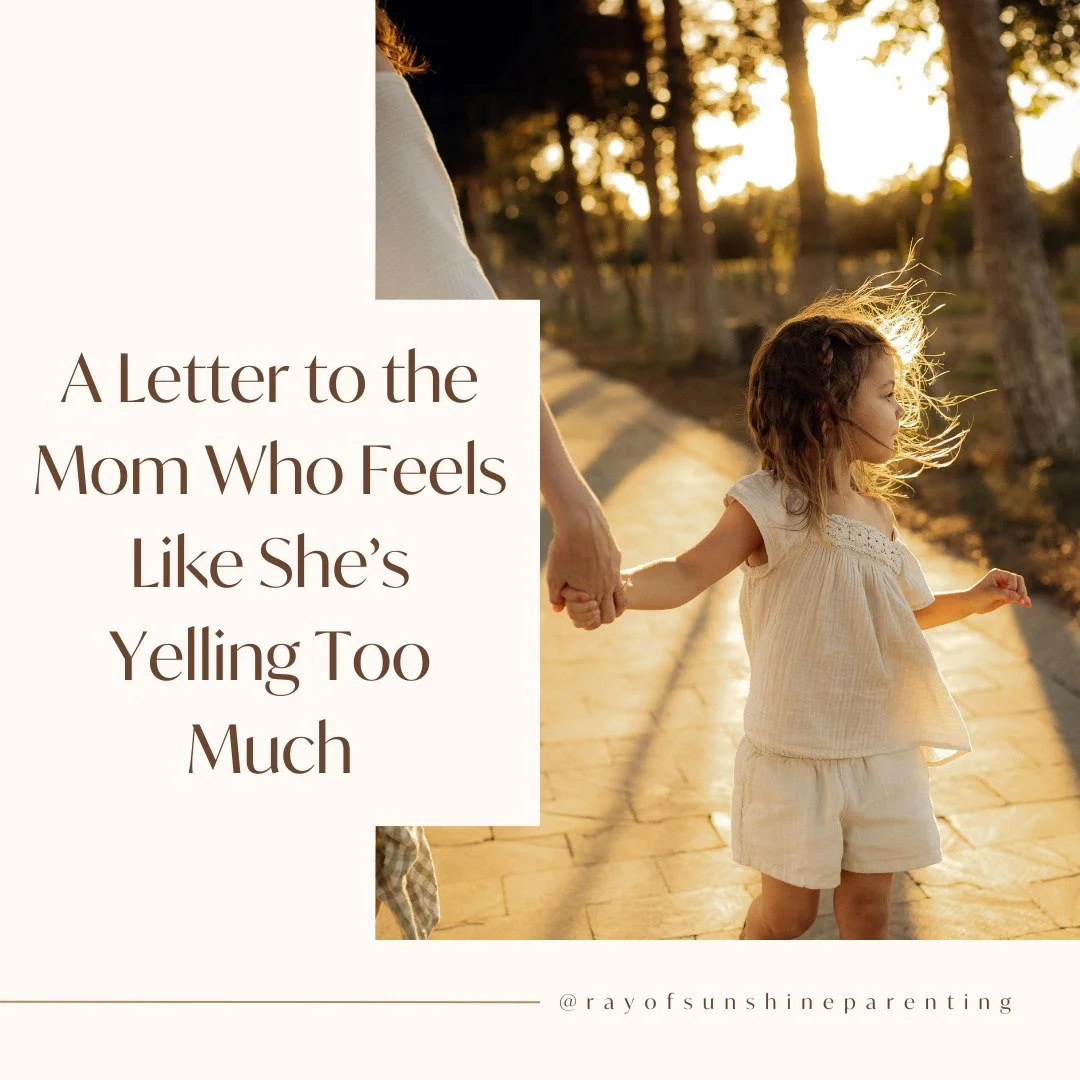 💌 A Letter to the Mom Who Feels Like She&rsquo;s Yelling Too Much

You&rsquo;re not alone in this. You&rsquo;re growing right alongside your kids, and that&rsquo;s the most beautiful kind of motherhood there is. 🌤️

&mdash; Ray of Sunshine Parentin
