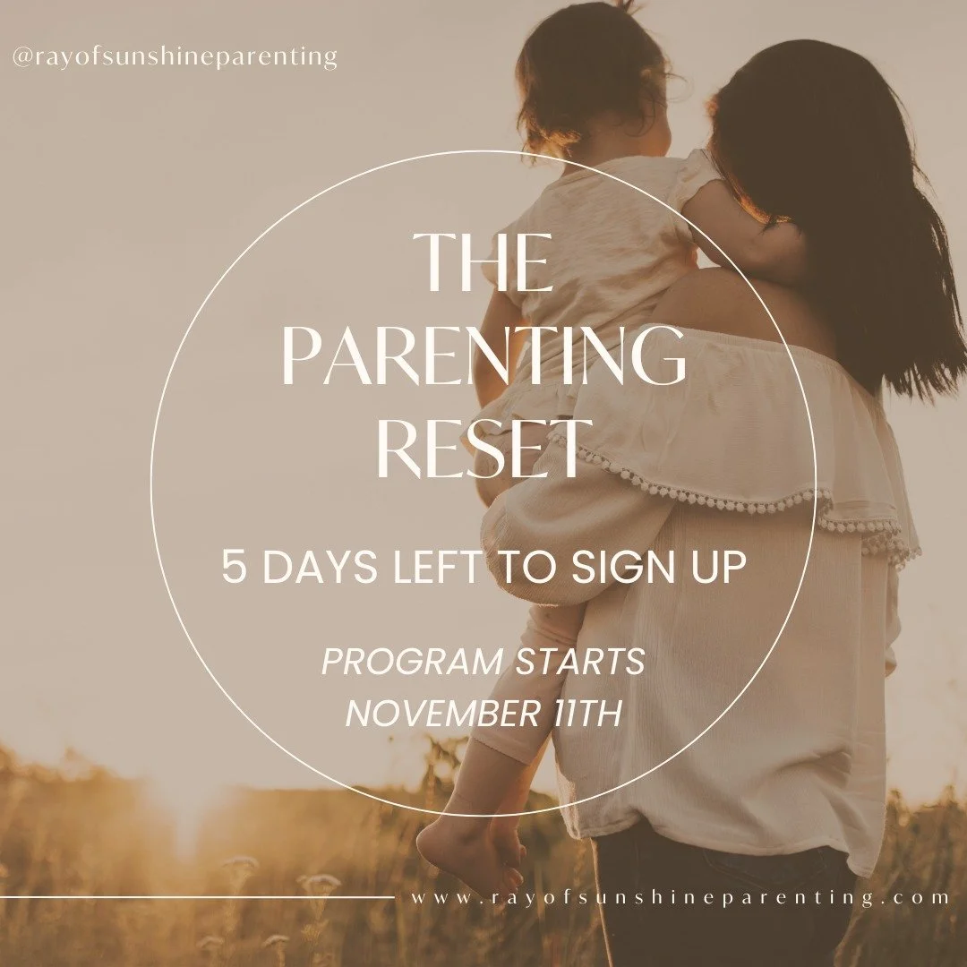 🌤️ The Parenting Reset

You&rsquo;re not failing. You&rsquo;re just parenting a tiny human who&rsquo;s still learning how to be in the world.

The Parenting Reset is a 6-week group coaching experience designed to help you bring more calm, connection