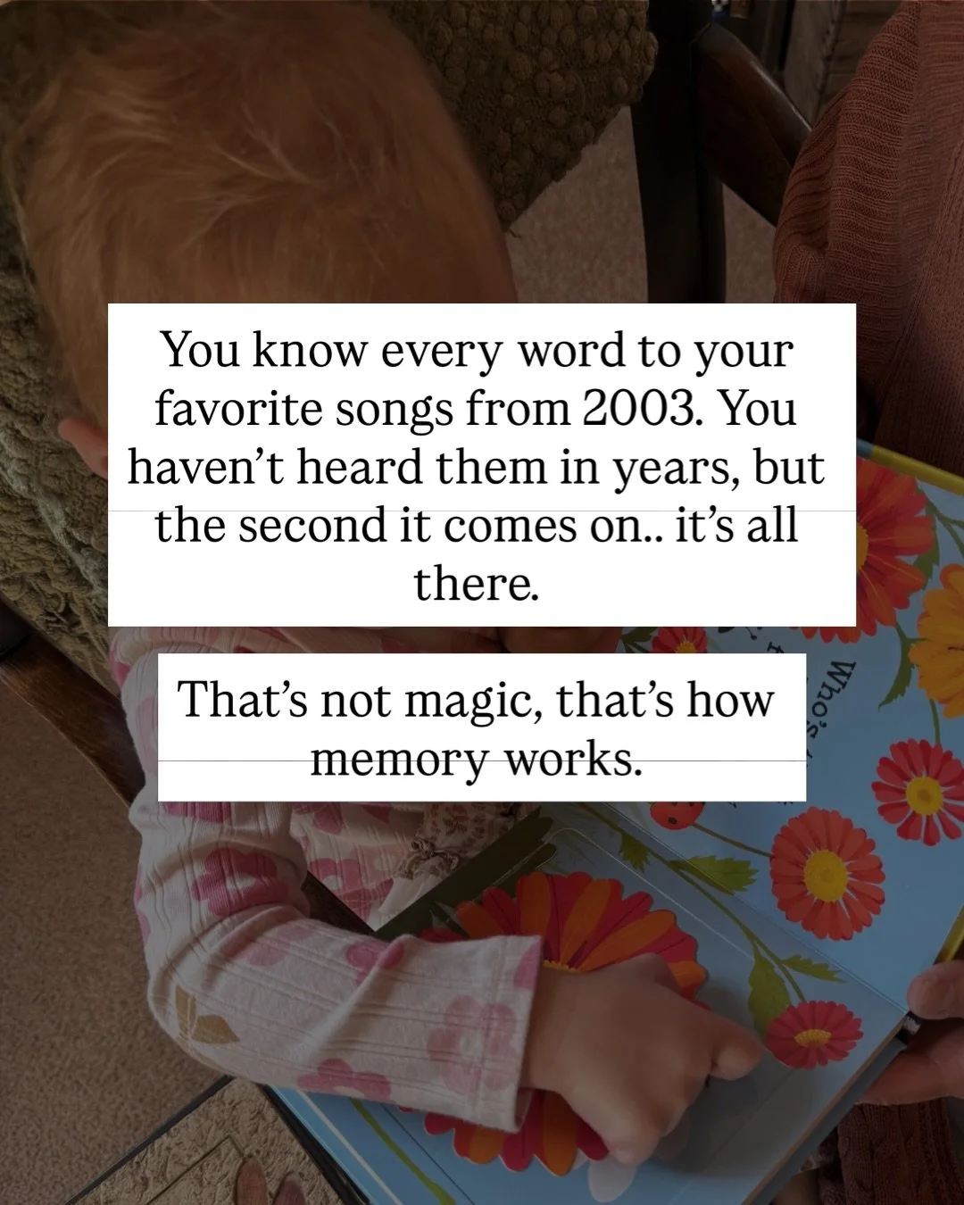 Sometimes the best parenting tool isn&rsquo;t a strategy. 
It&rsquo;s a story.

Kids don&rsquo;t learn because we told them to. 
They learn because something made them feel seen, made them laugh, or made them want to hear it one more time.

The right