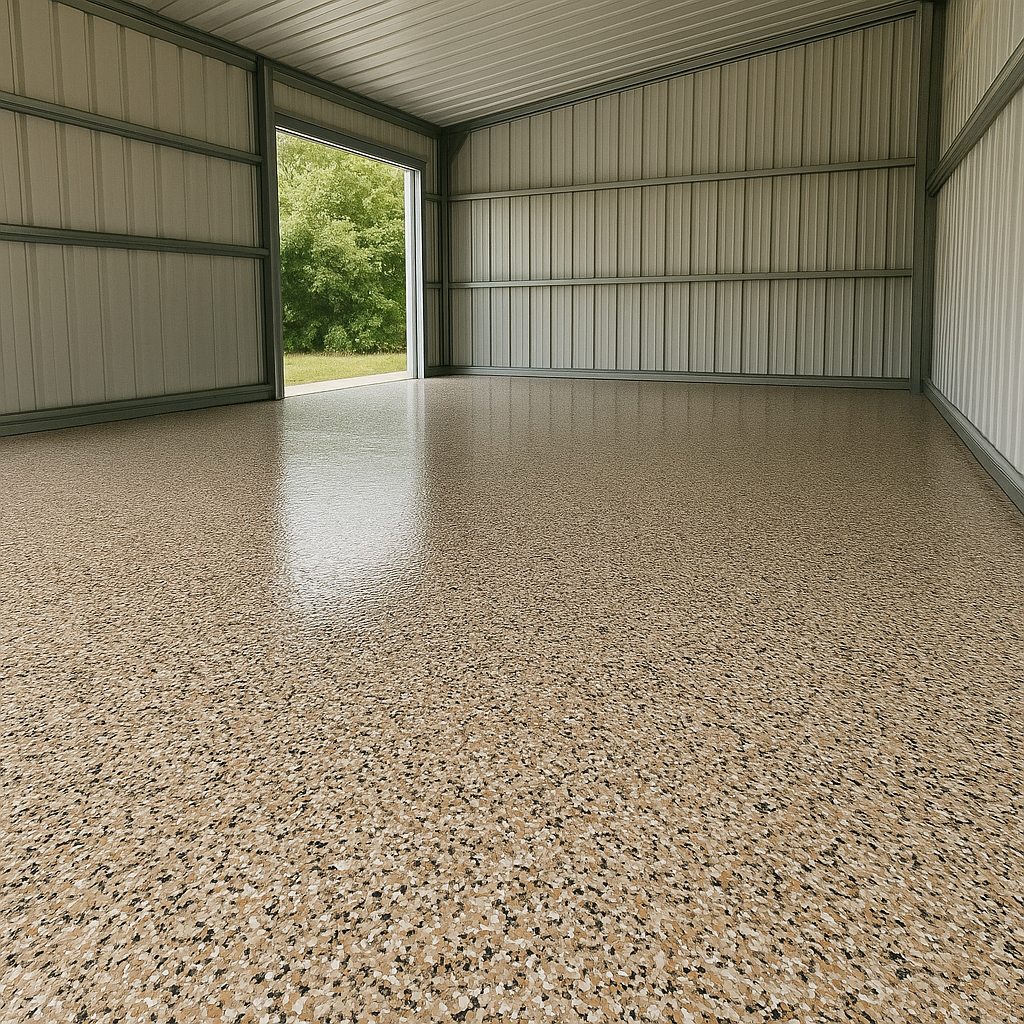 Shed with outback flakes