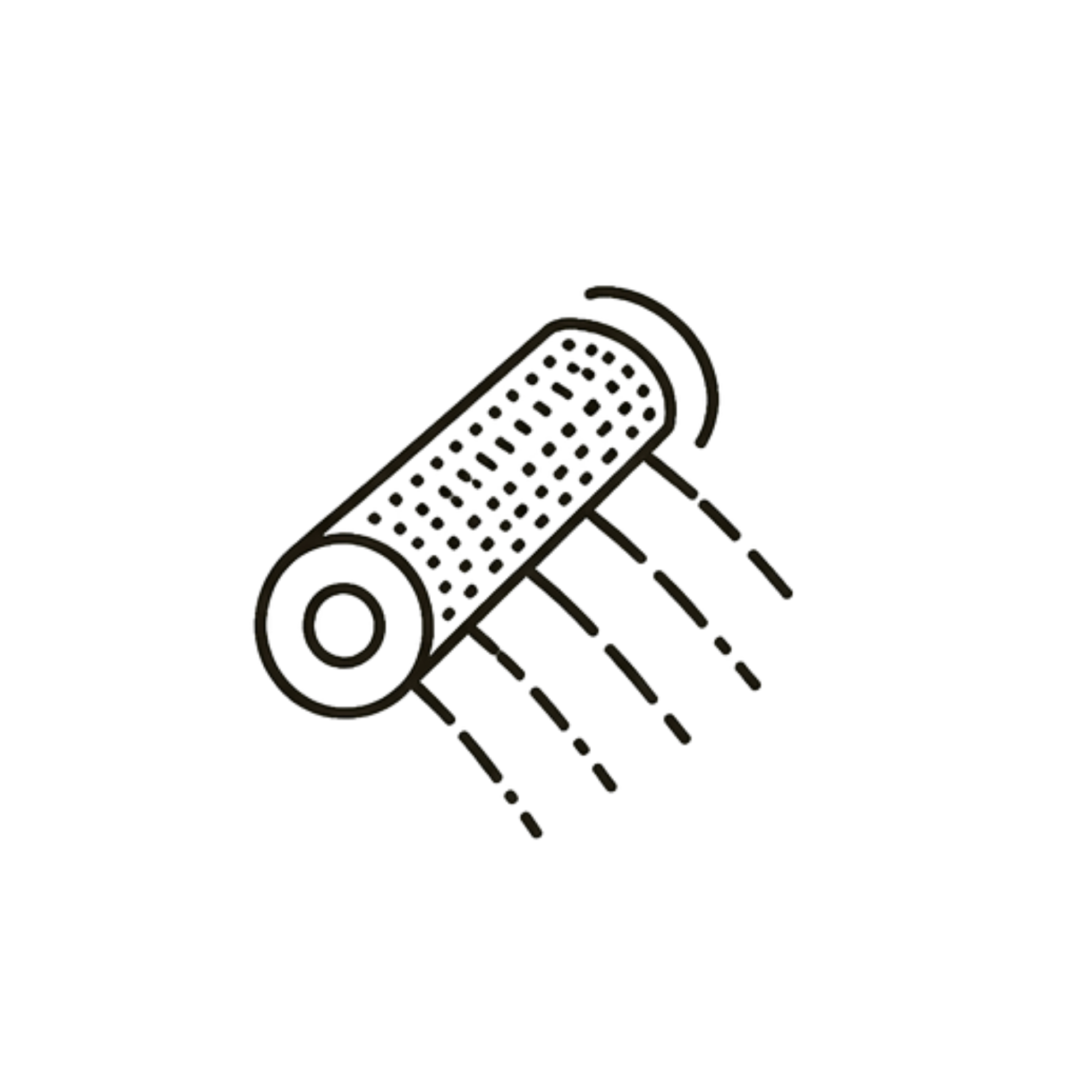 A digital illustration of a remote control with buttons and an LED display.