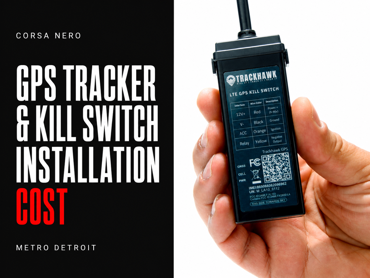 GPS Tracker and Kill-Switch Installation Cost in Metro Detroit