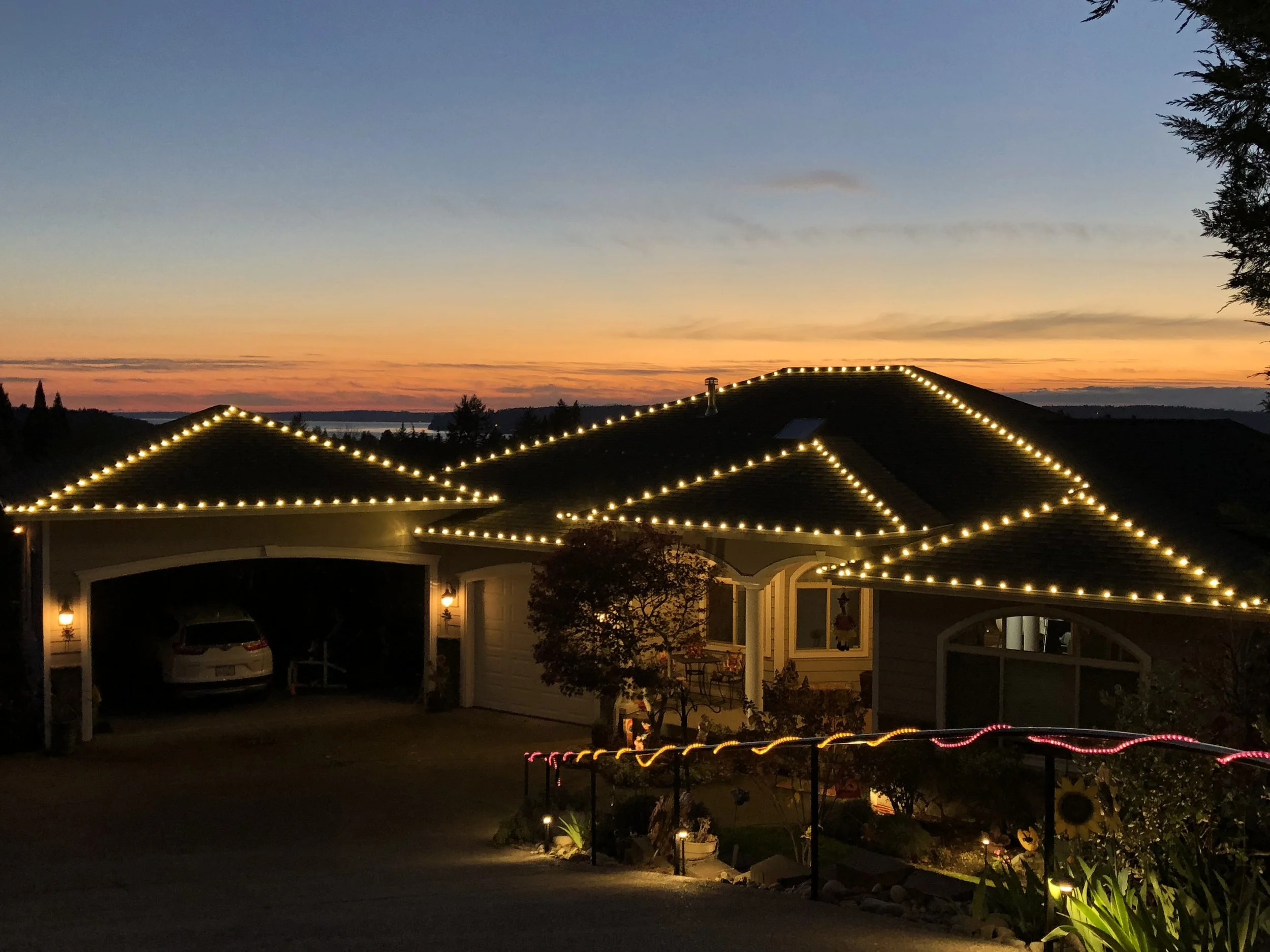 Beautiful Day installs beautiful, professional Christmas lighting on commercial and residential properties.