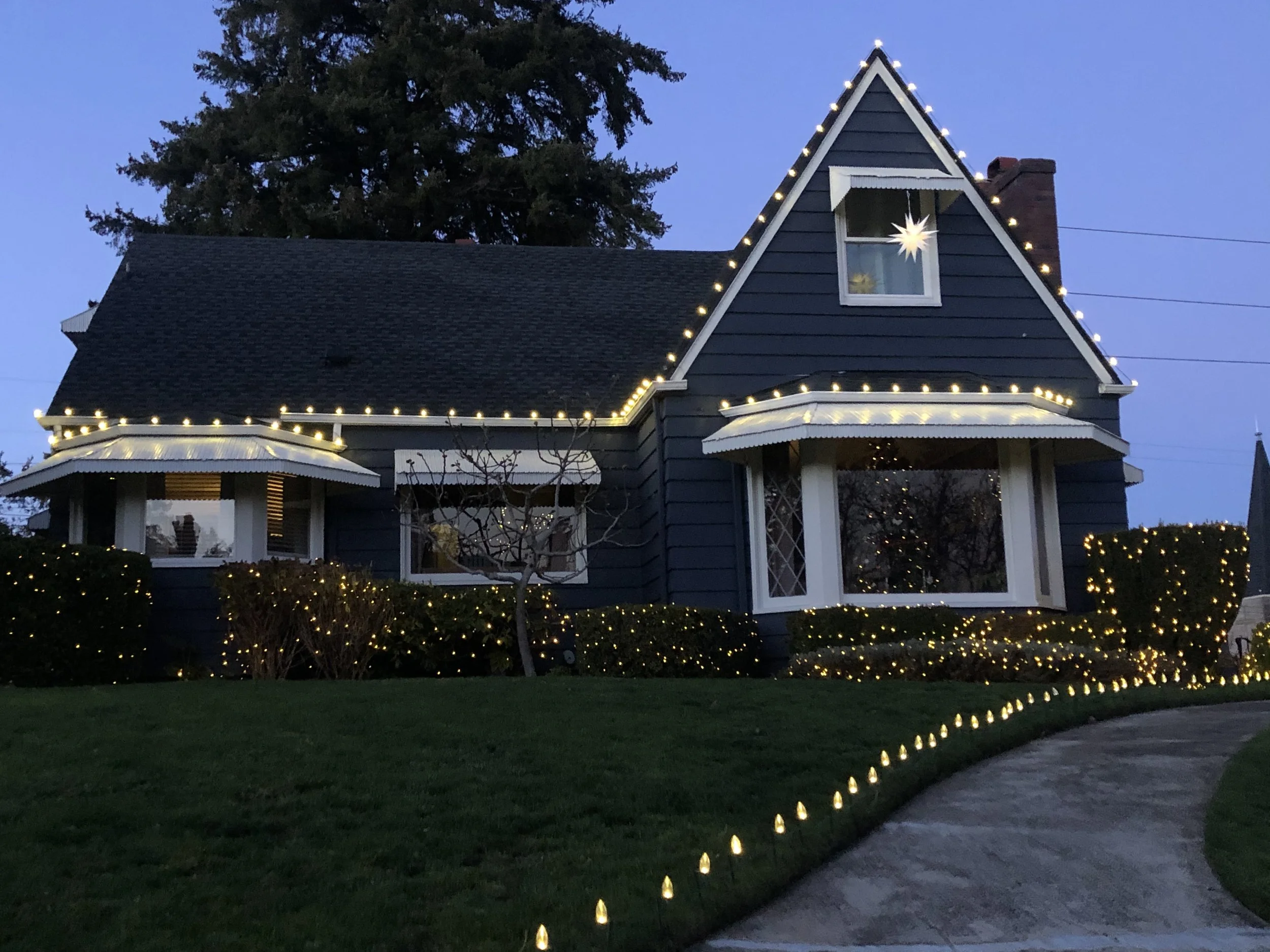Beautiful Day installs beautiful, professional Christmas lighting on commercial and residential properties.