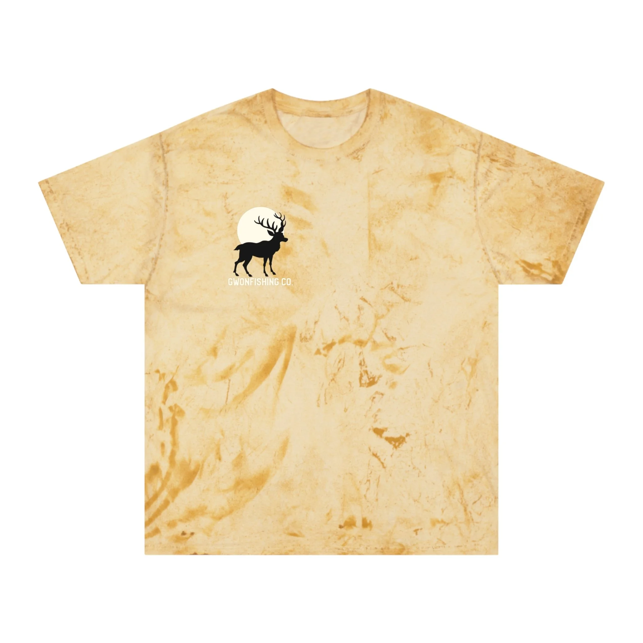 Color Blast T-Shirt with Buck Design