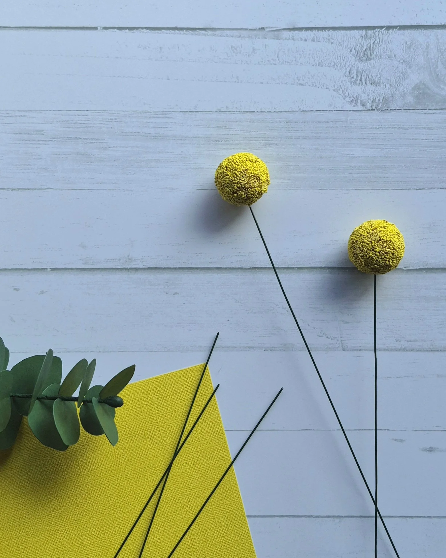 Handmade Paper Billy Buttons